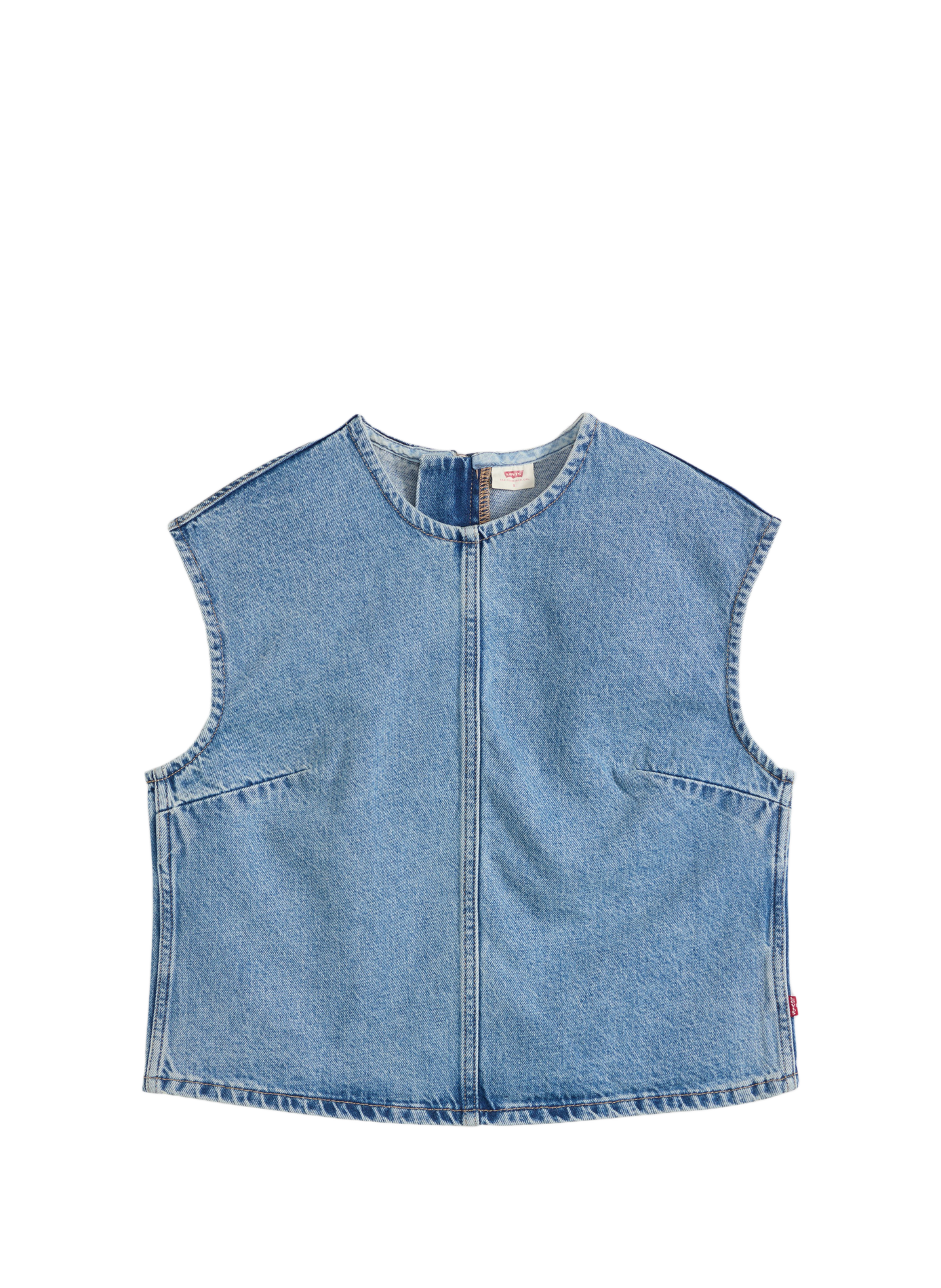Sleeveless cotton denim top LEVI'S Blue
