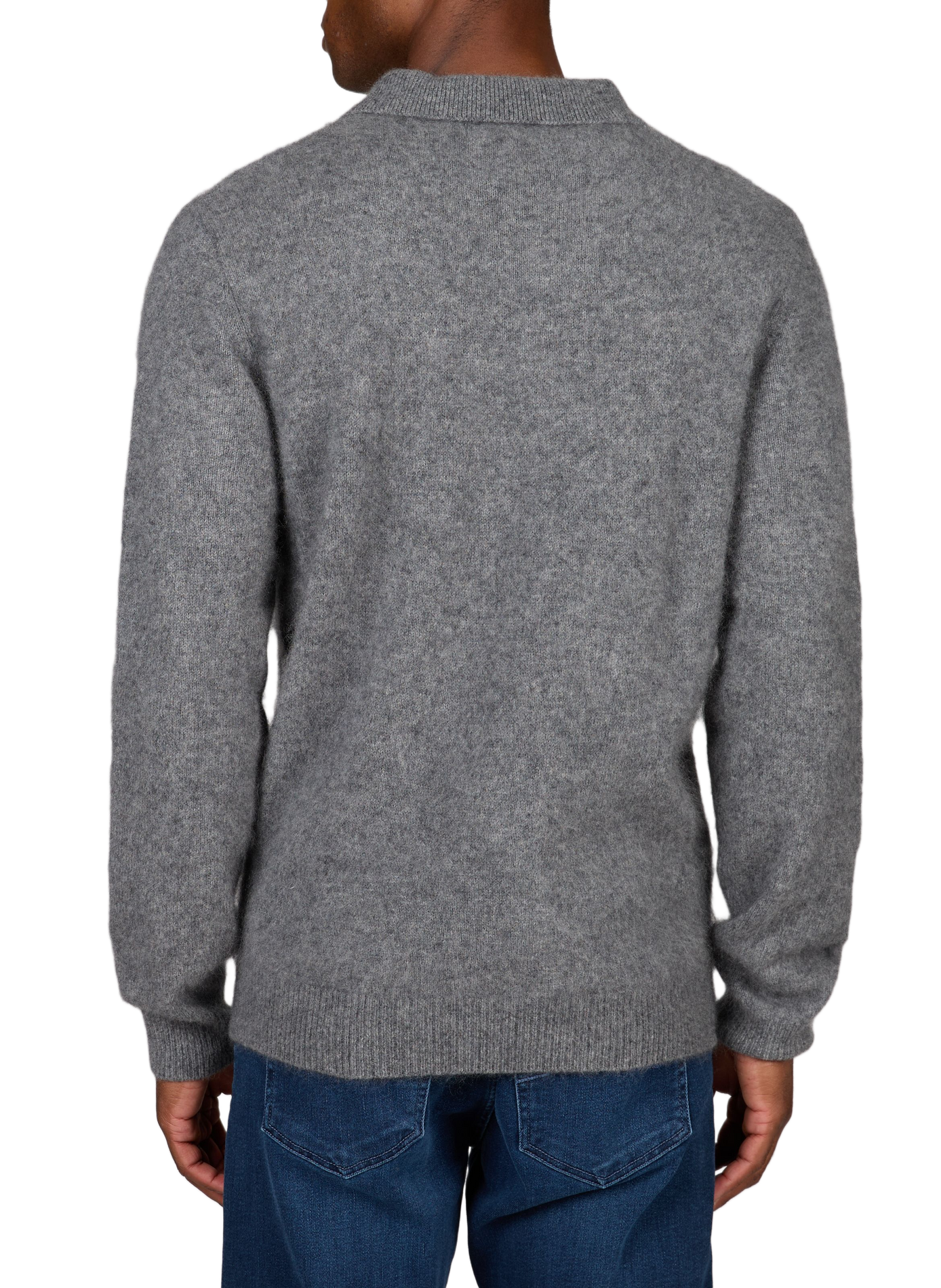 Gerader Pullover aus Woll-Kaschmir-Mischung MAISON LABICHE Grau