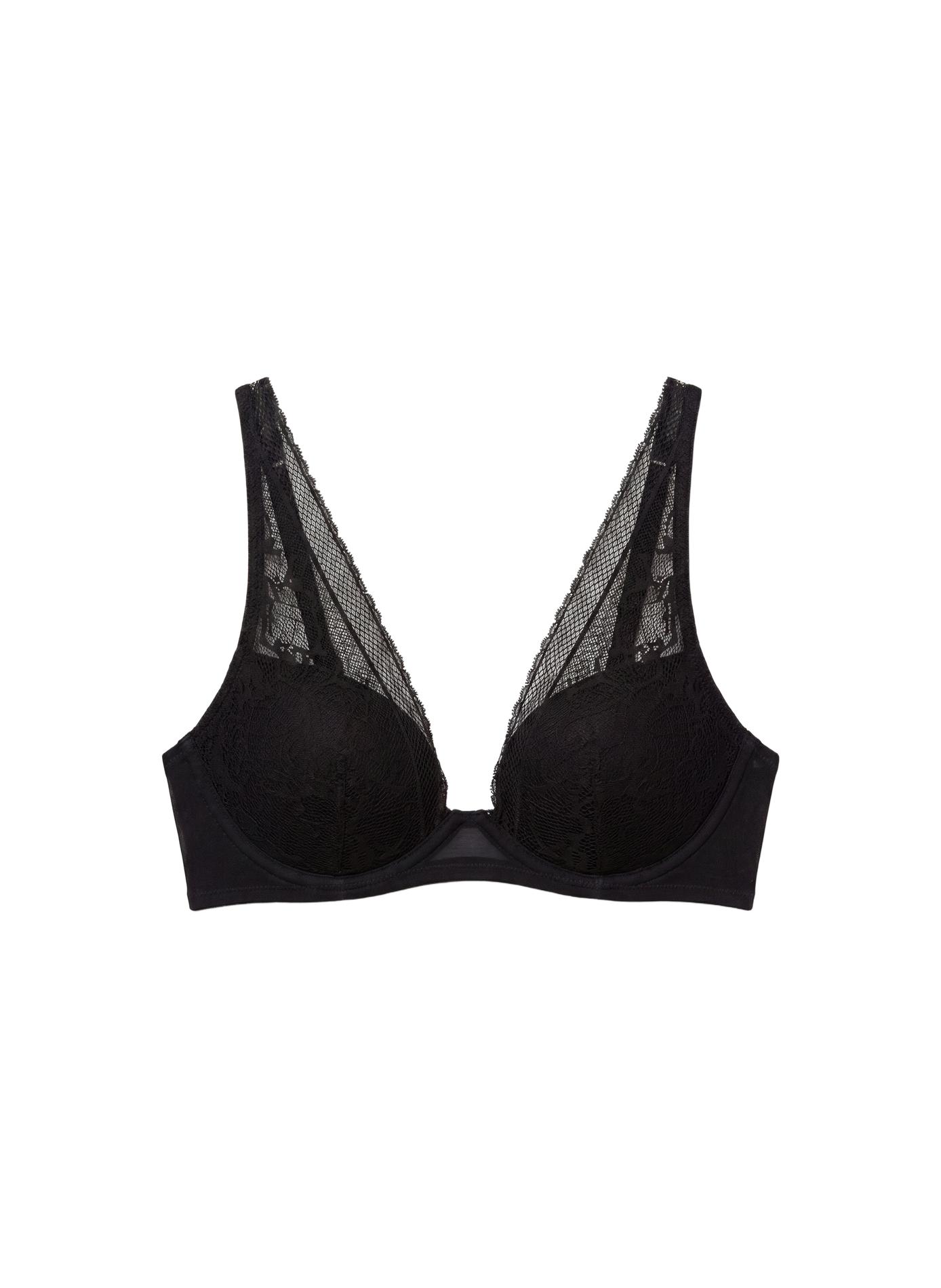 Soutien-gorge plongeant en dentelle CALVIN KLEIN Black