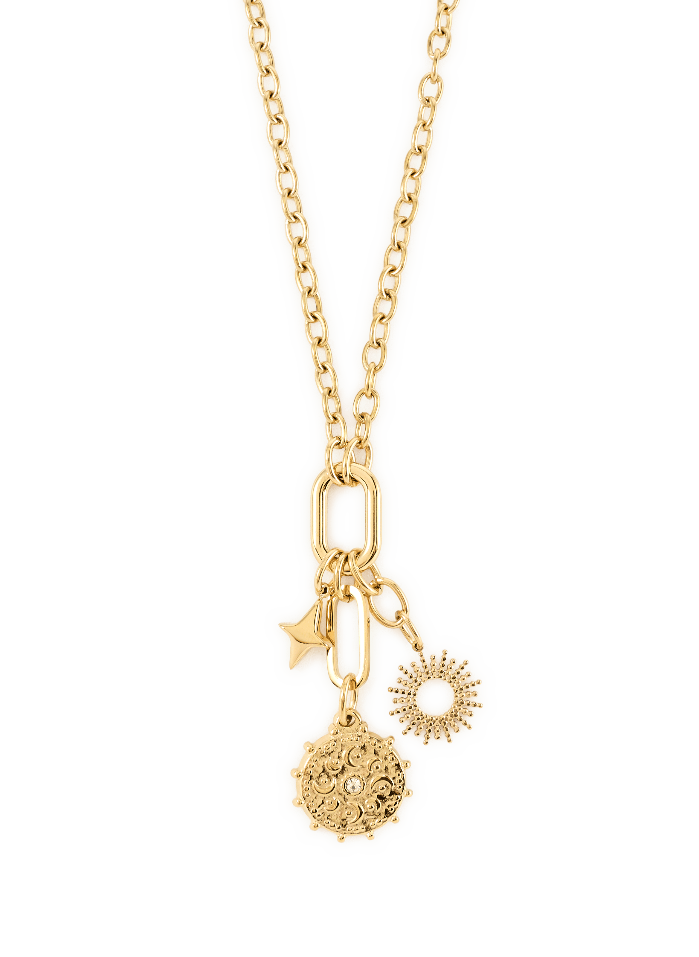 Collier en acier AU PRINTEMPS PARIS Goud