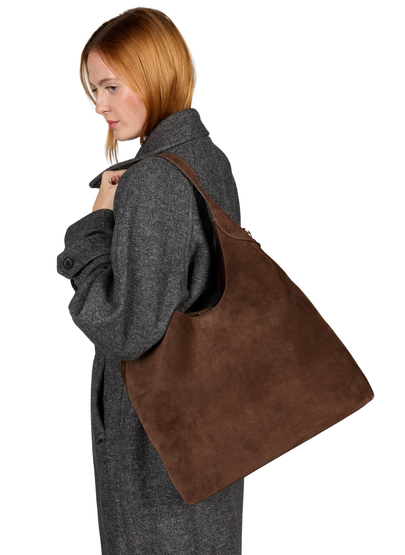 Shopper tas Brooklyn 39 in leer COACH Bruin