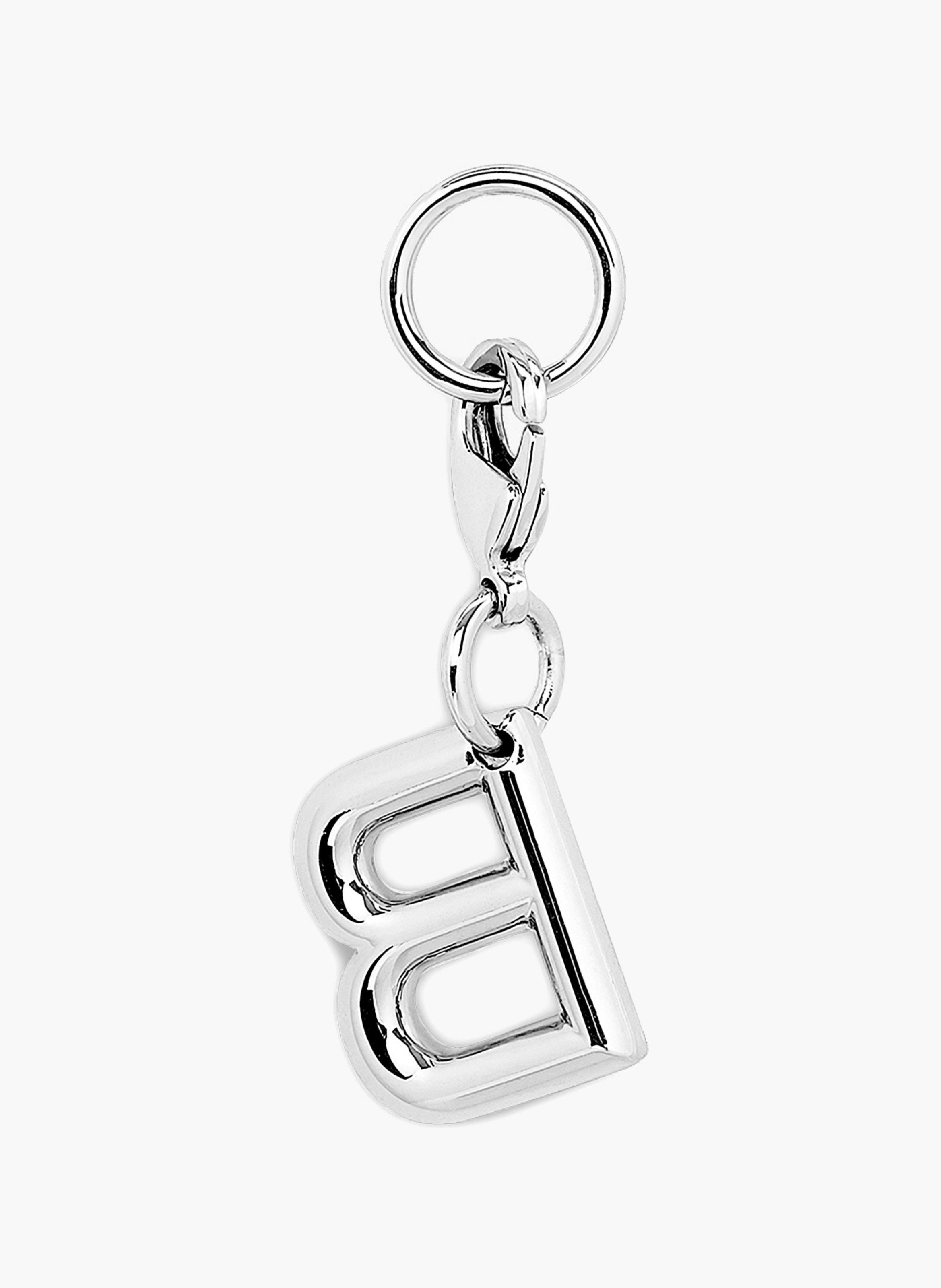 Charme métallique argenté lettre b lancel - printemps-été 2026. LANCEL Argent