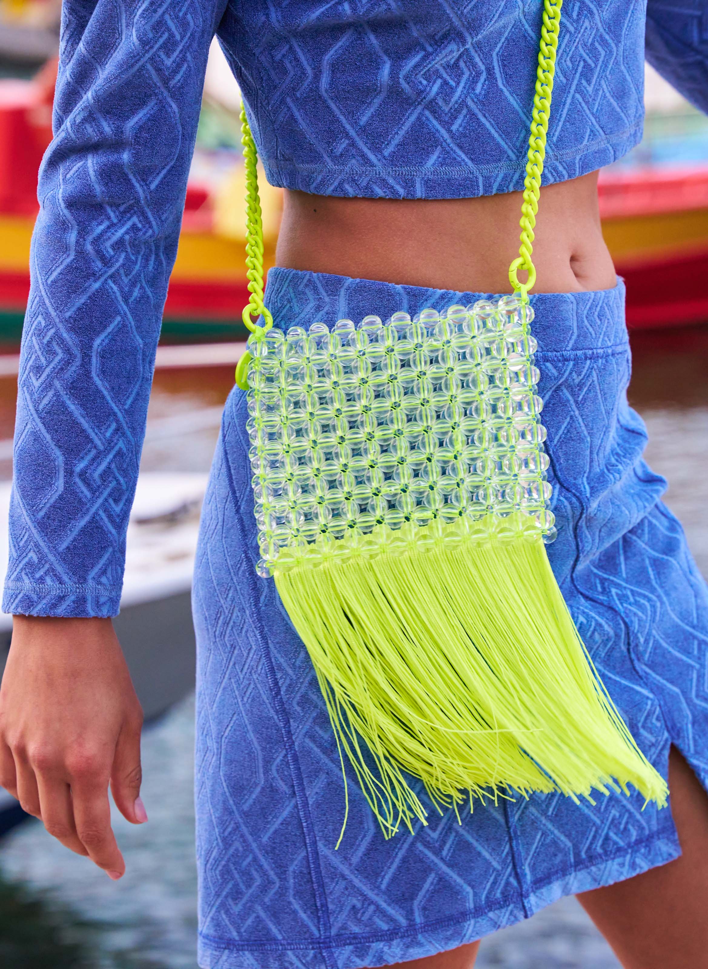 Sac à bandoulière à franges