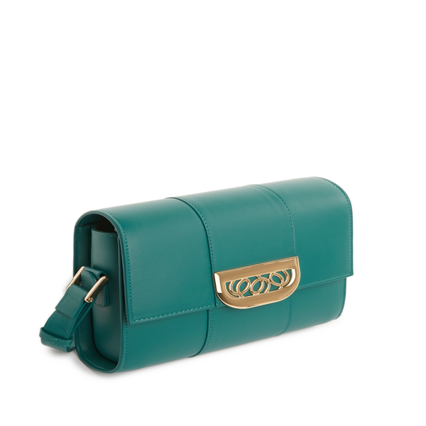 D'estree Simone Leather Bag In Green