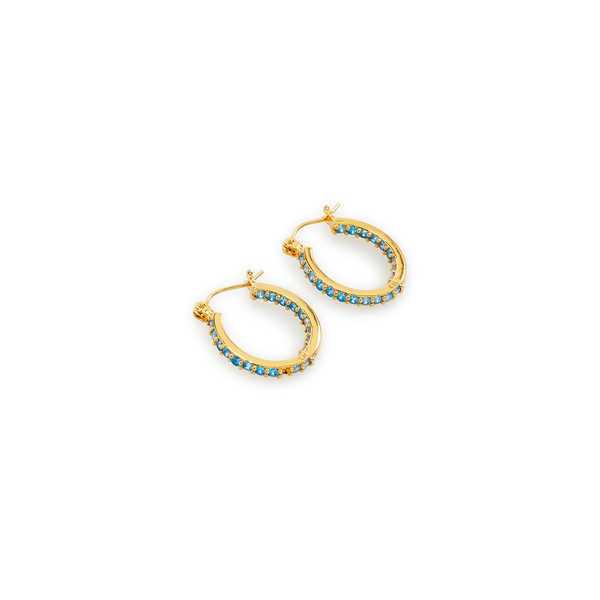 Crystal Haze Earrings In Gold