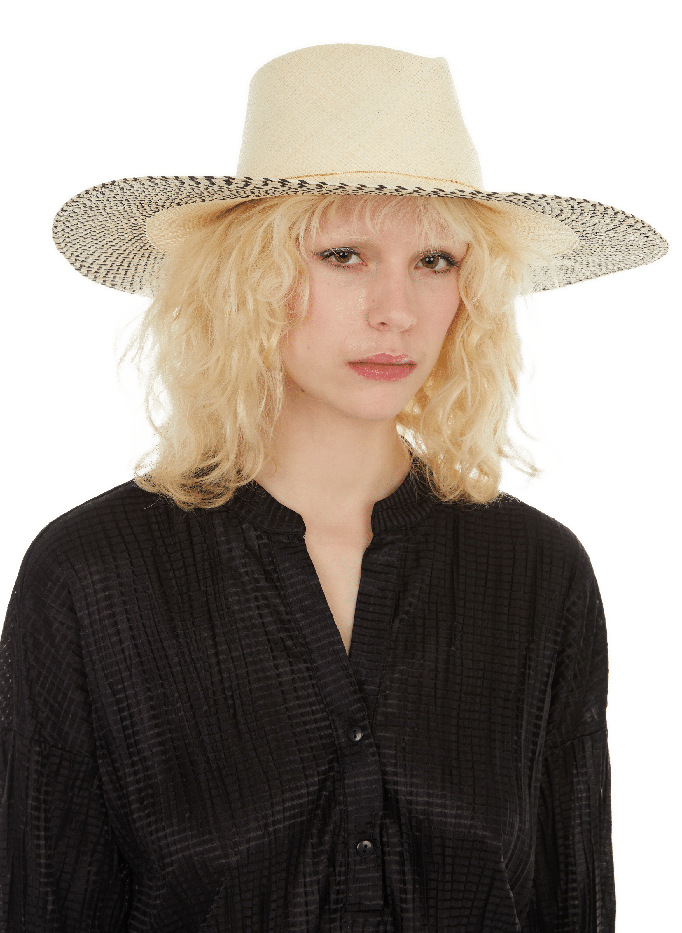 Pleated-effect blouse AU PRINTEMPS PARIS Black