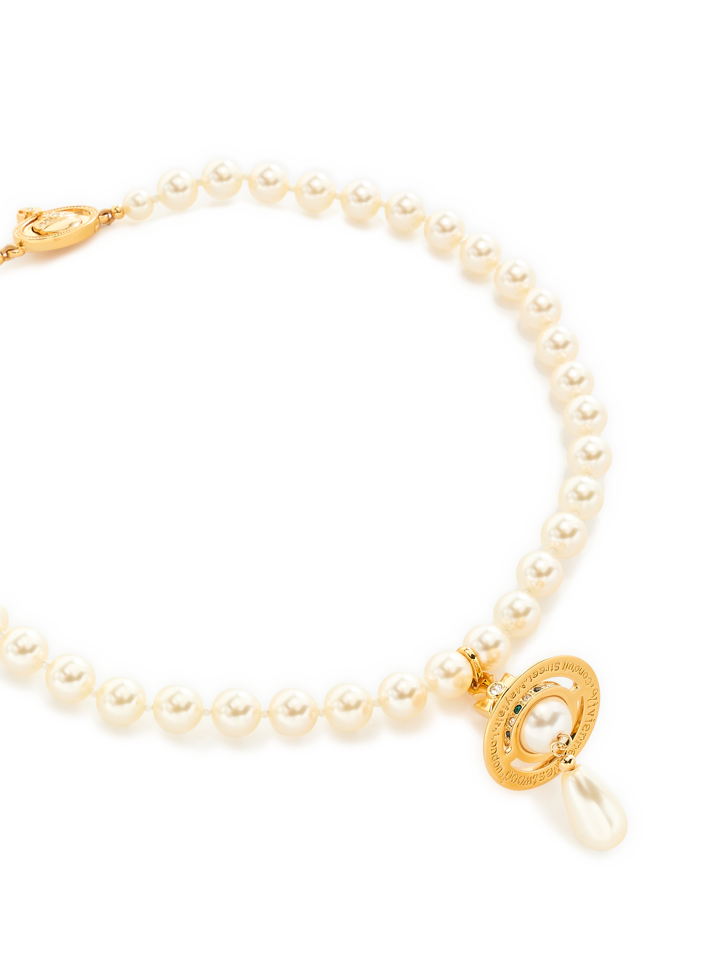 Collier ras du cou à perles VIVIENNE WESTWOOD Doré