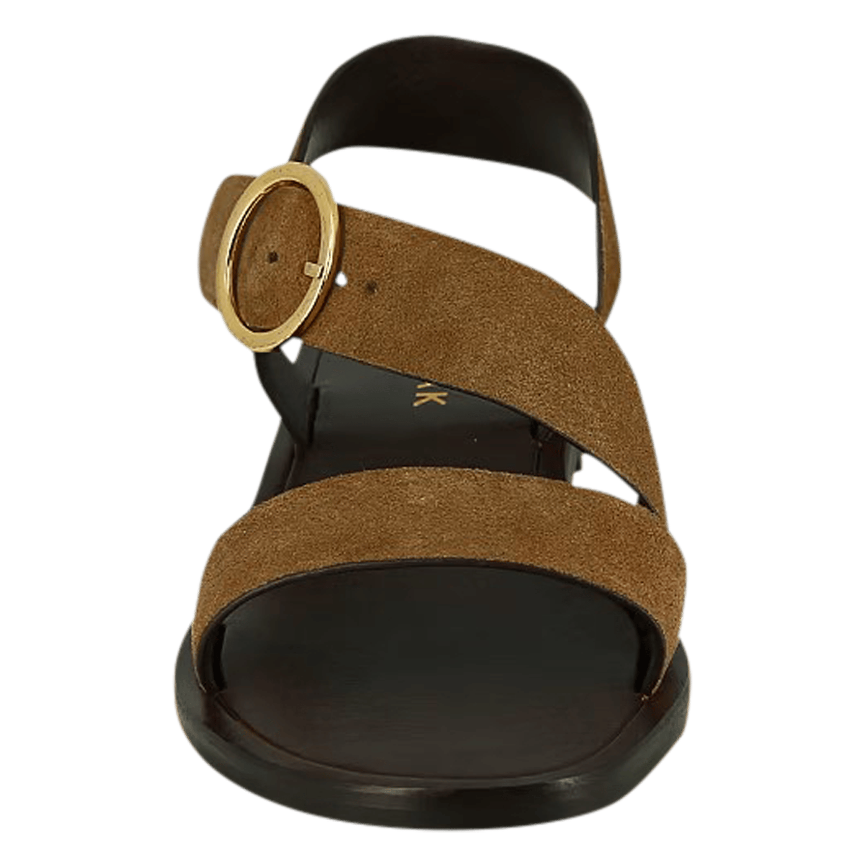 Sandales plates à lanières en cuir welbi JONAK Marron