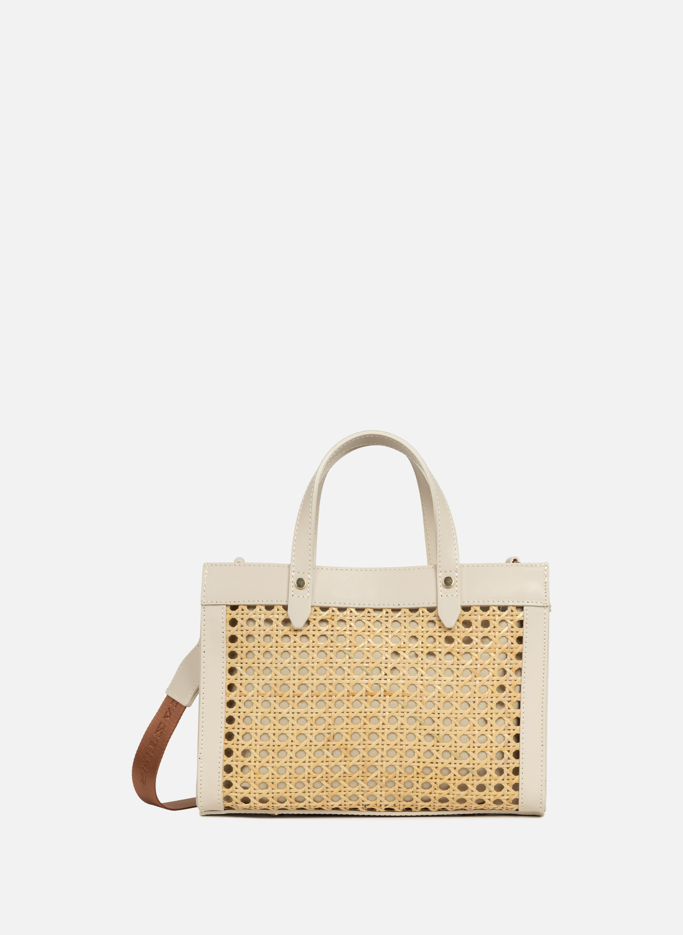 Small tote bag - Cannage Rotin LANCASTER Beige