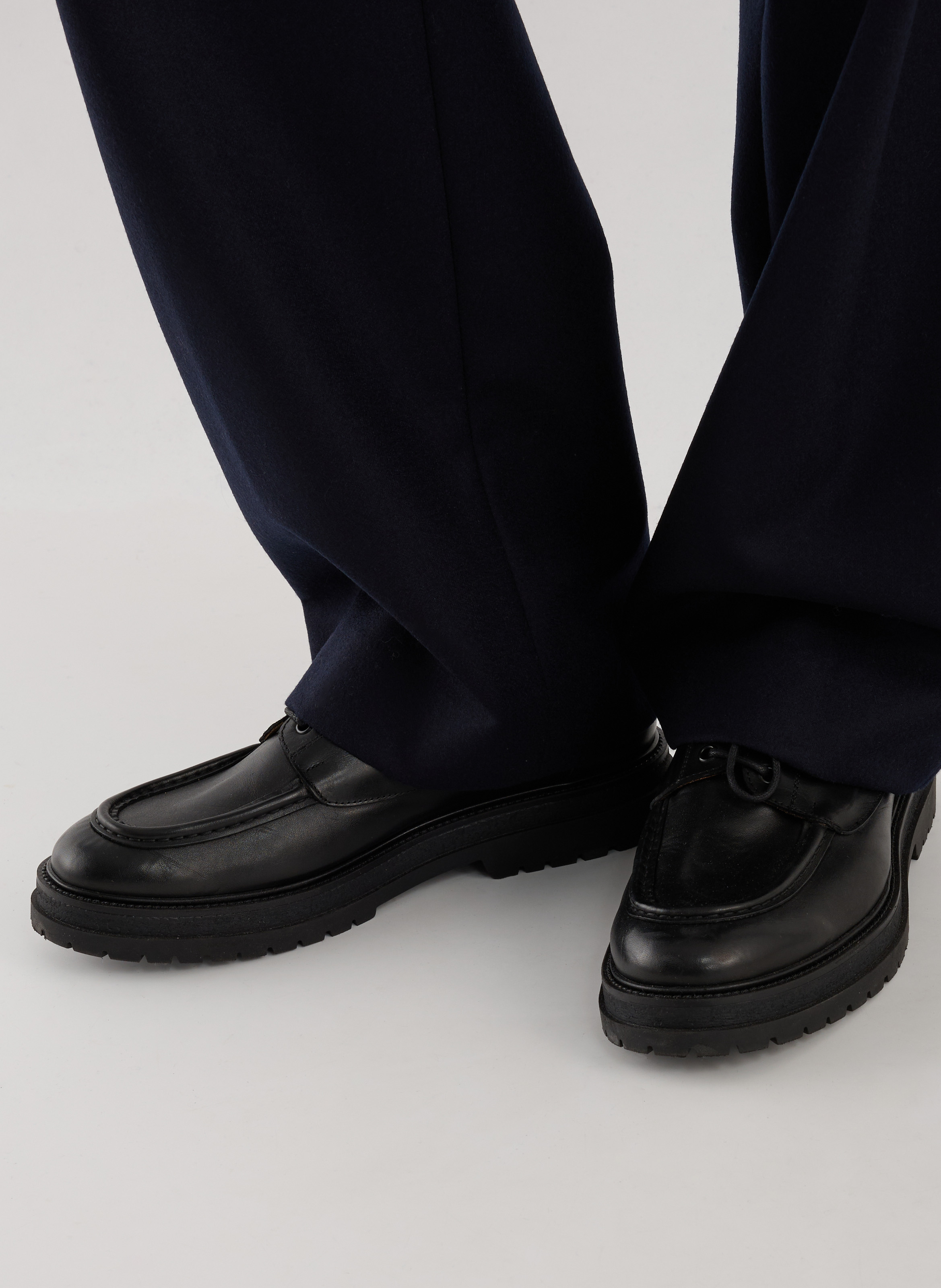 Barca calfskin leather derbies SAISON 1865 Black