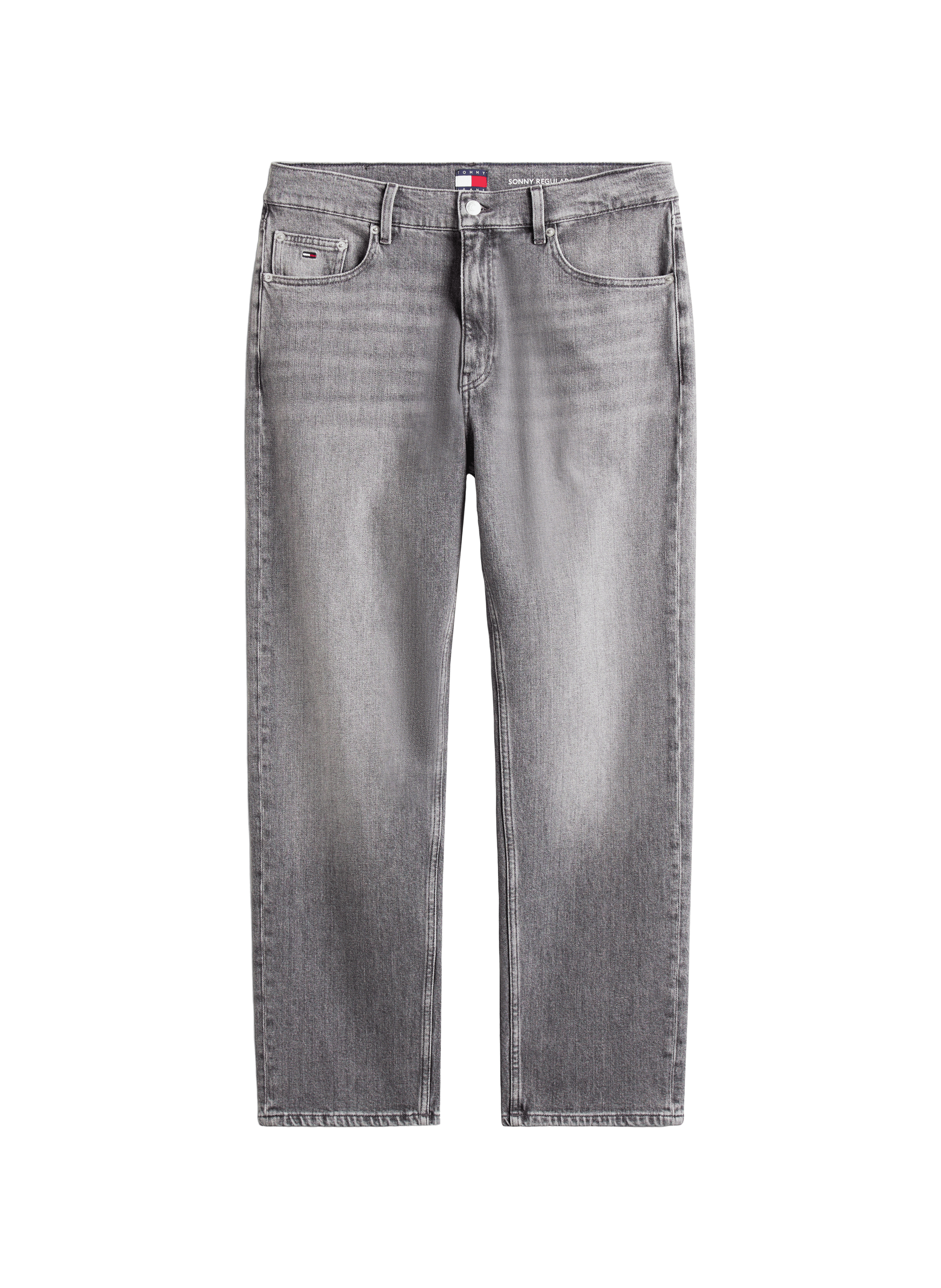 Straight-leg jeans in blended cotton TOMMY HILFIGER Grey