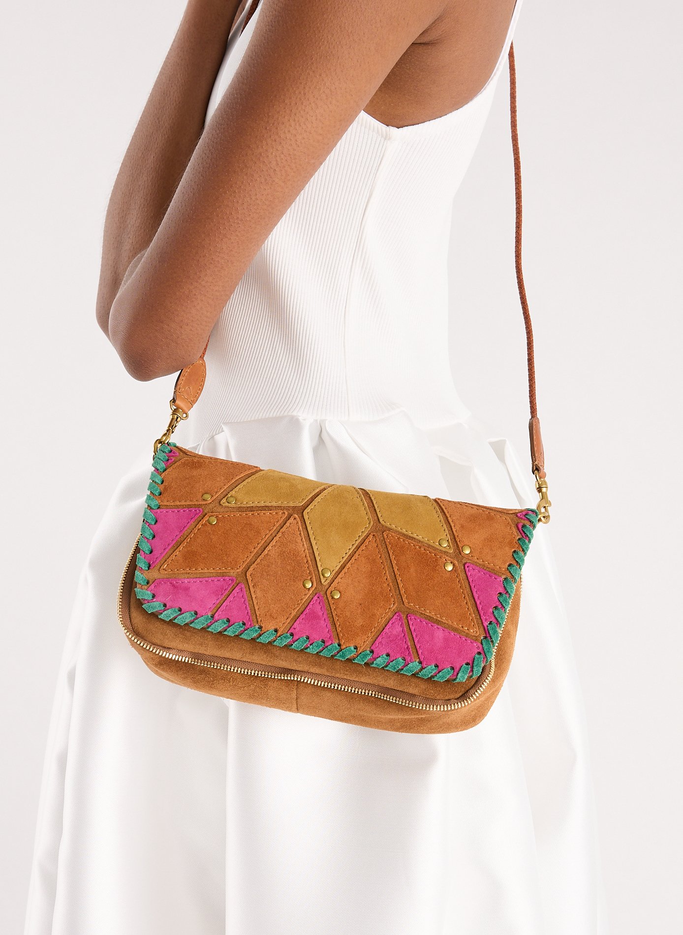 Sac bandoulière Bobi S en cuir JÉRÔME DREYFUSS Multicolore