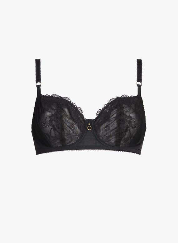 Soutien-gorge corbeille à armatures en dentelle | Noir by FREYA Soutien-gorge corbeille à armatures en dentelle Noir