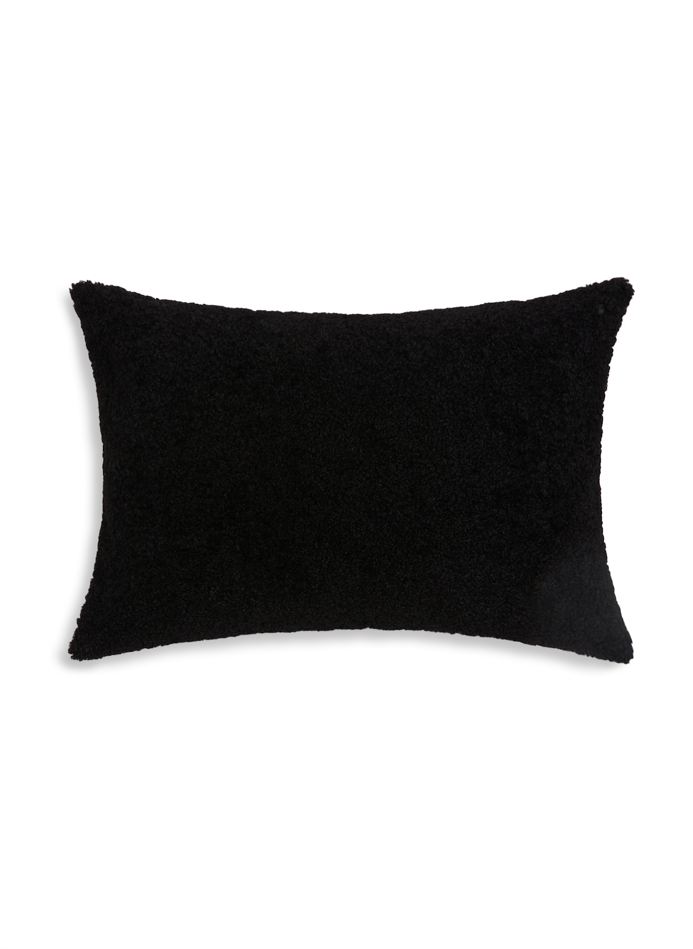 AU PRINTEMPS PARIS Housse de coussin effet mouton Noir