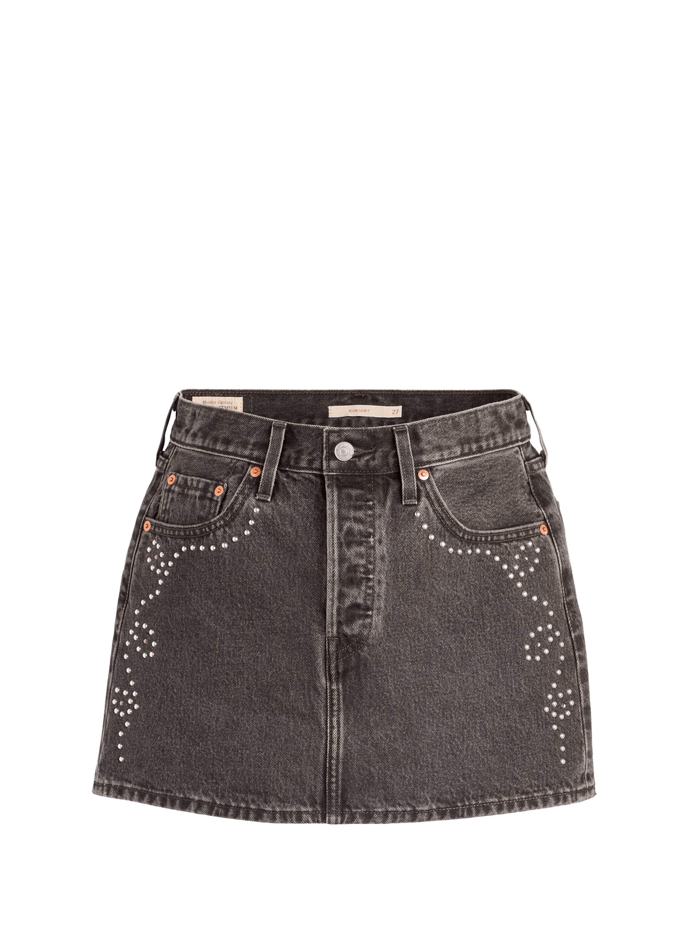 Jupe courte en jean LEVI'S Noir