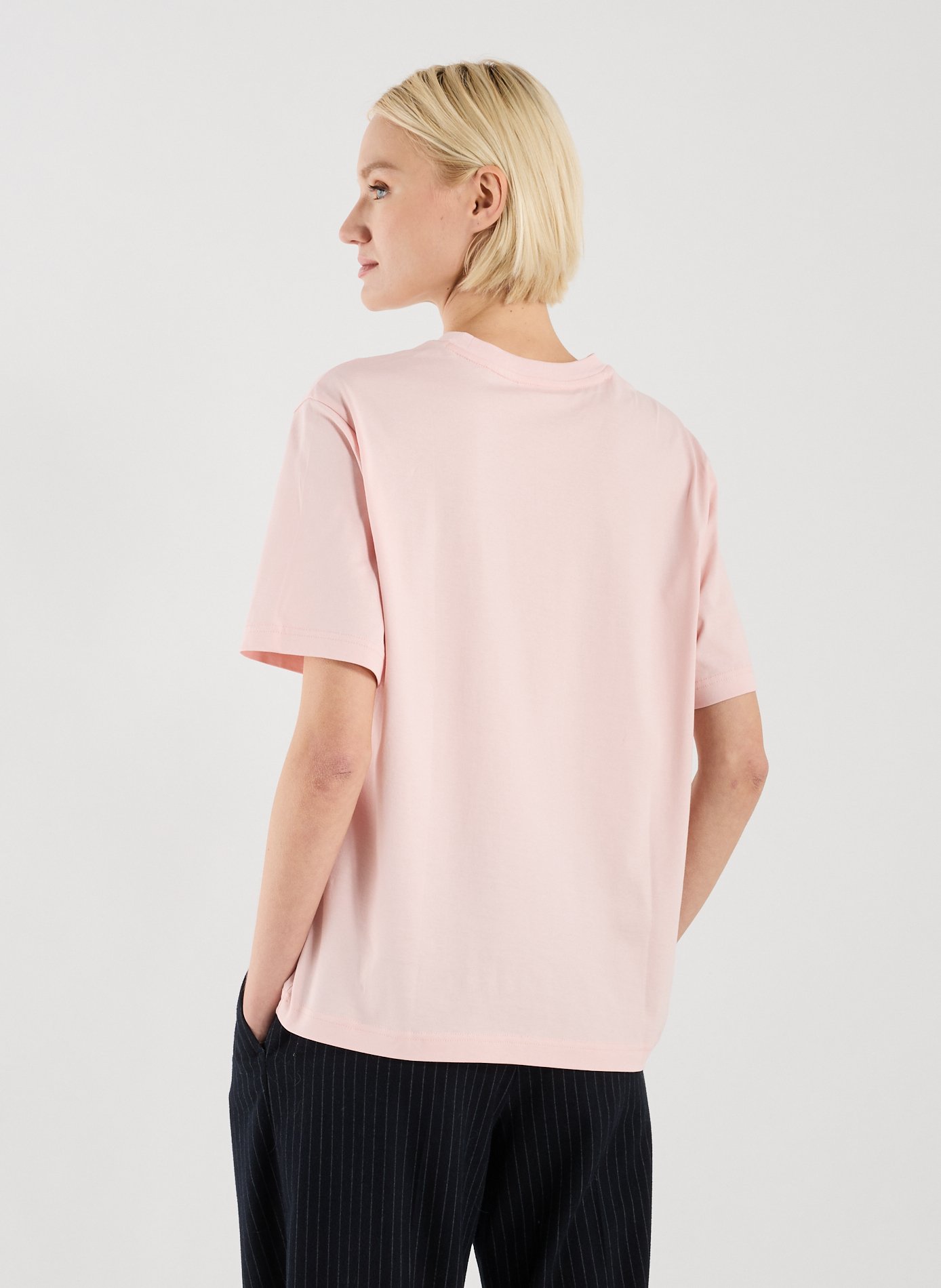 T-shirt en coton LACOSTE Rose