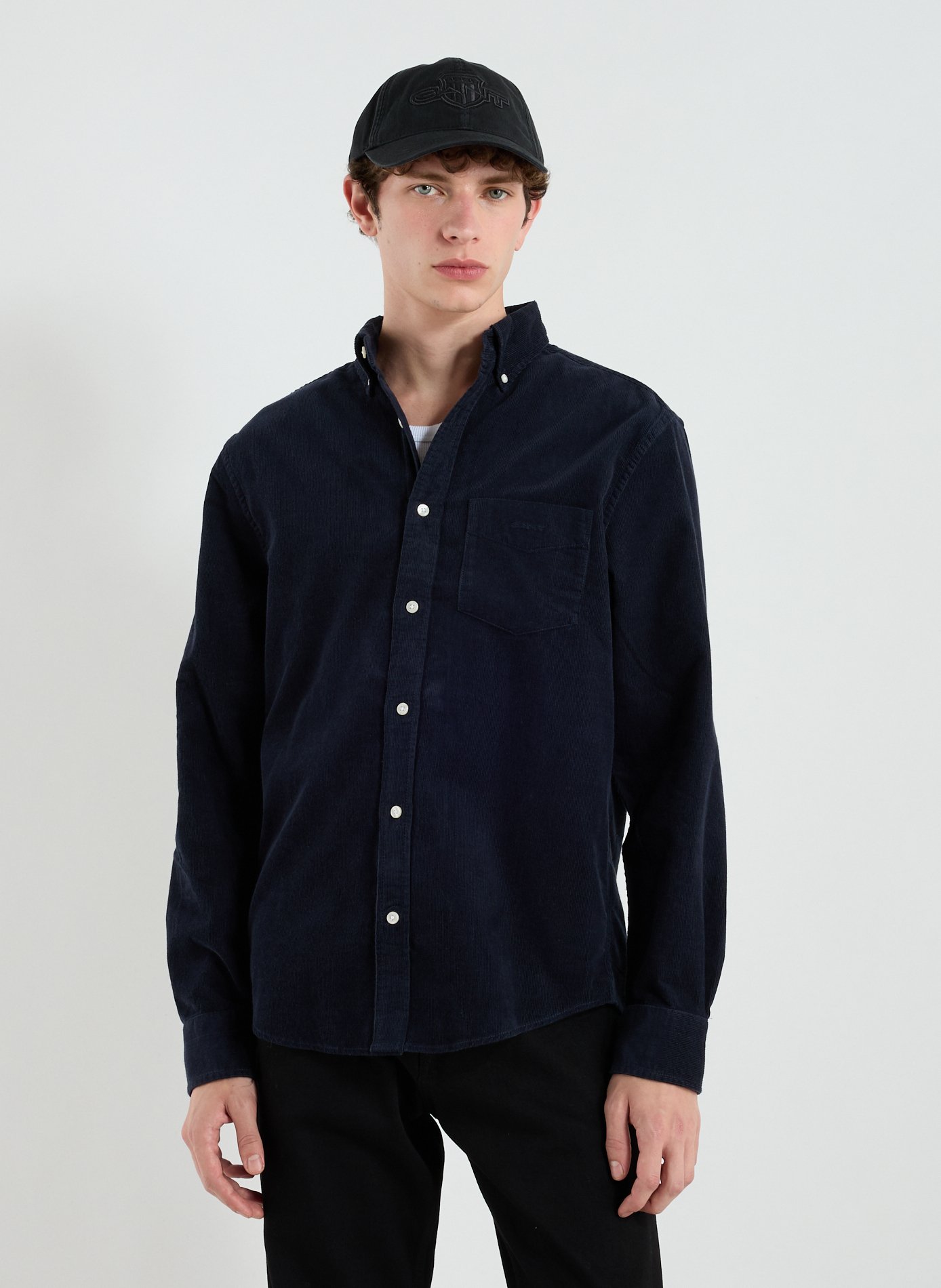GANT American collar cotton shirt Blue