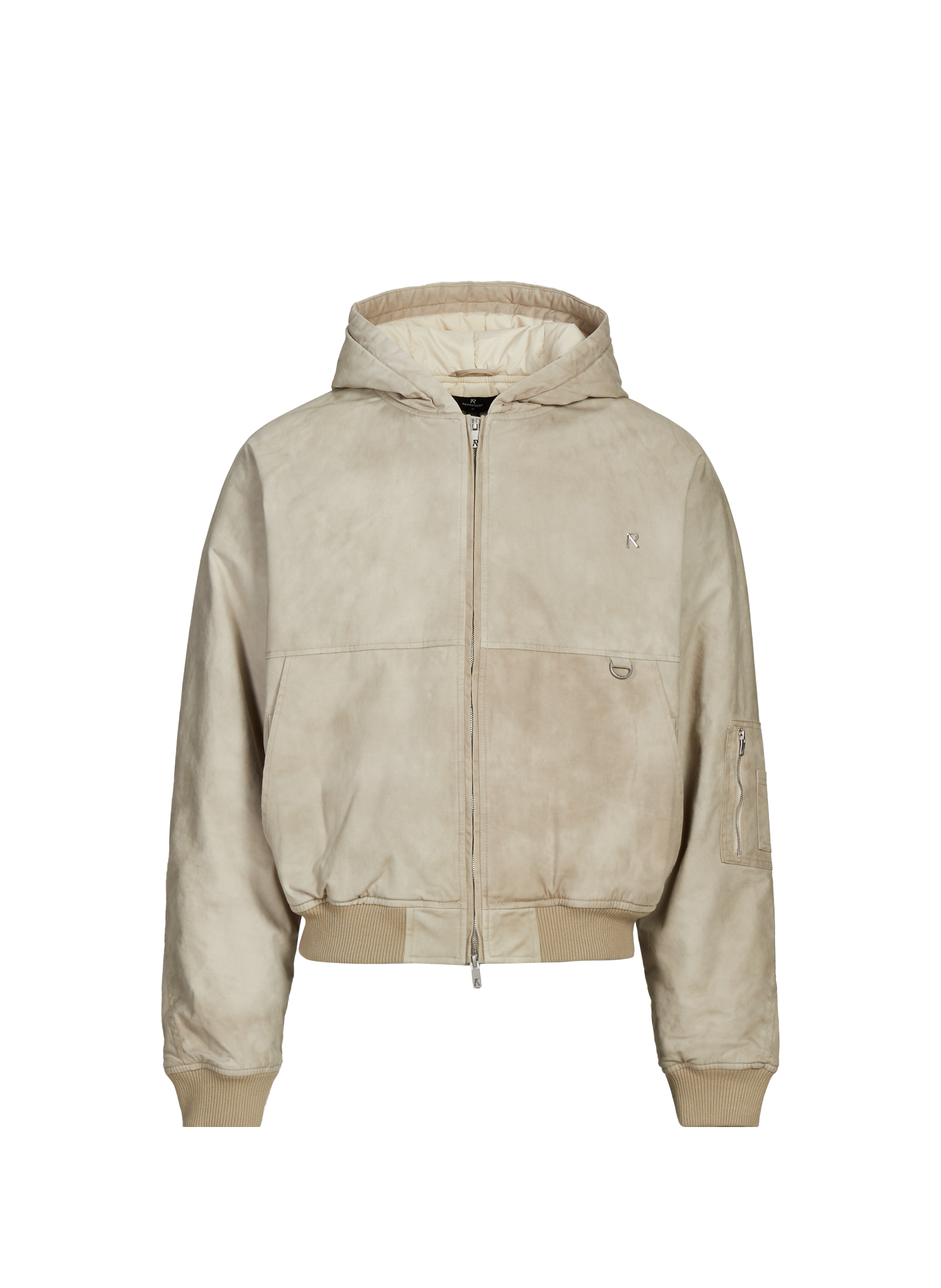 Hooded cotton jacket REPRESENT Beige
