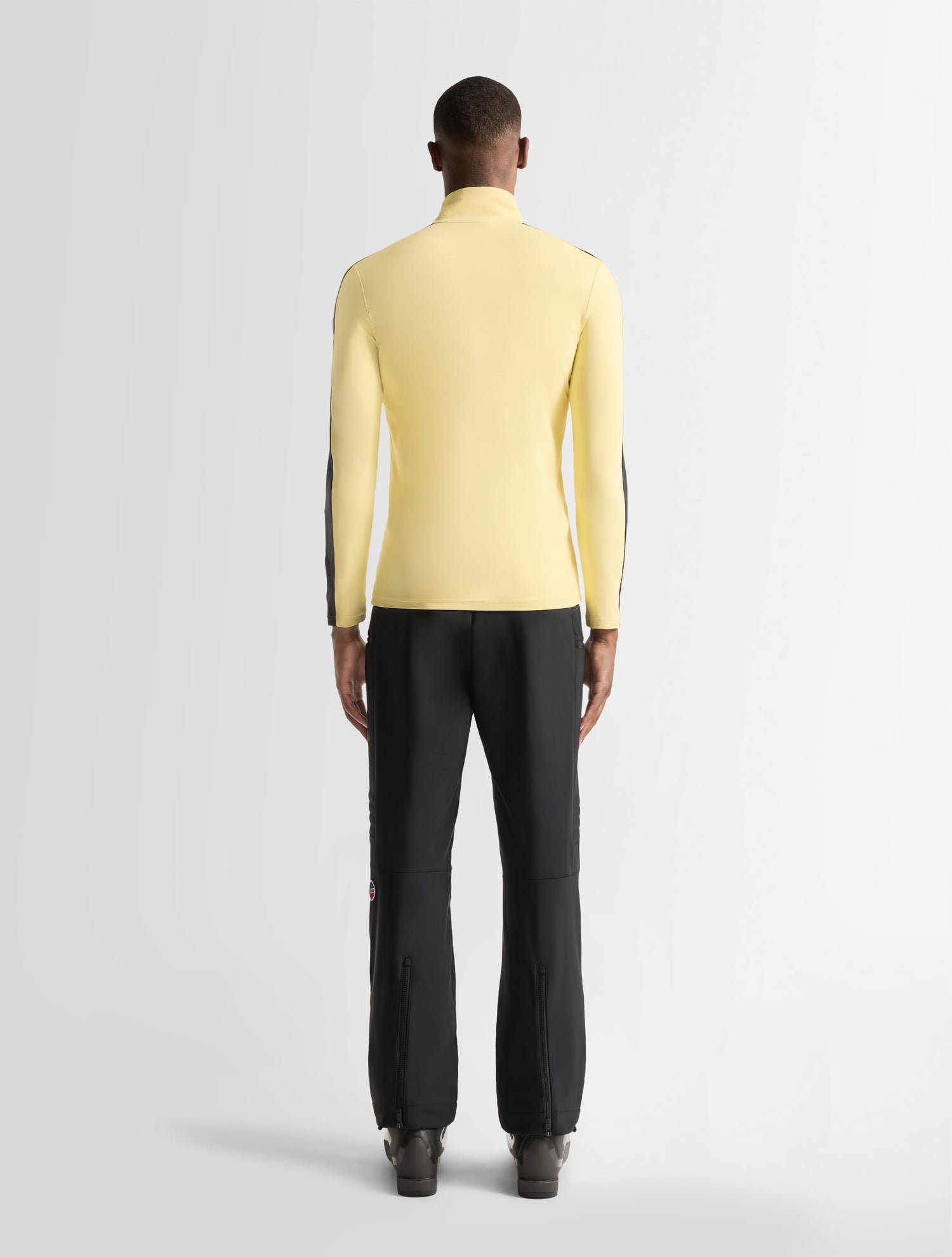 Sous pull de ski alpille col montant coupe ajustée FUSALP Jaune