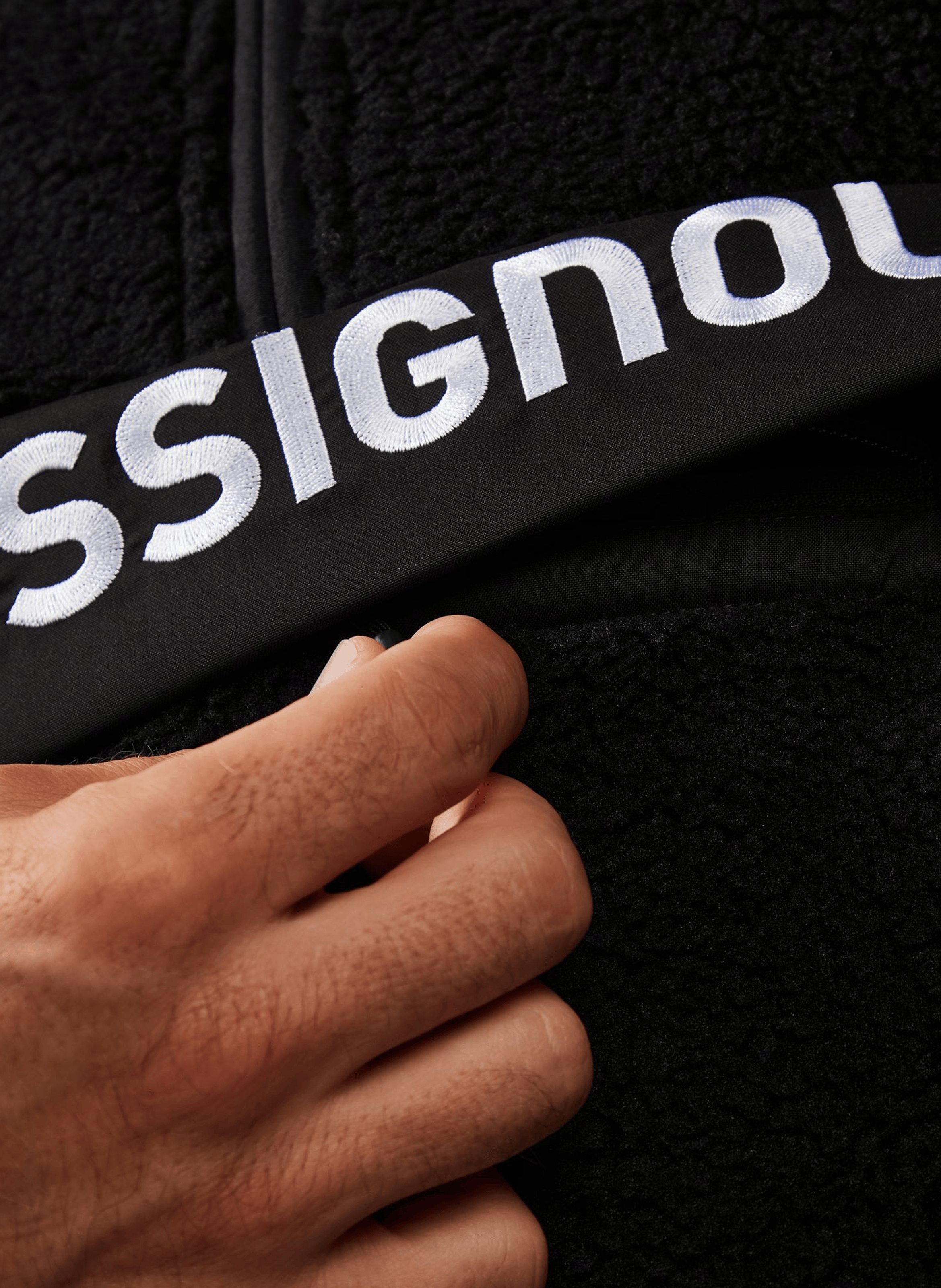 Polaire anorak shearling à capuche ROSSIGNOL Noir