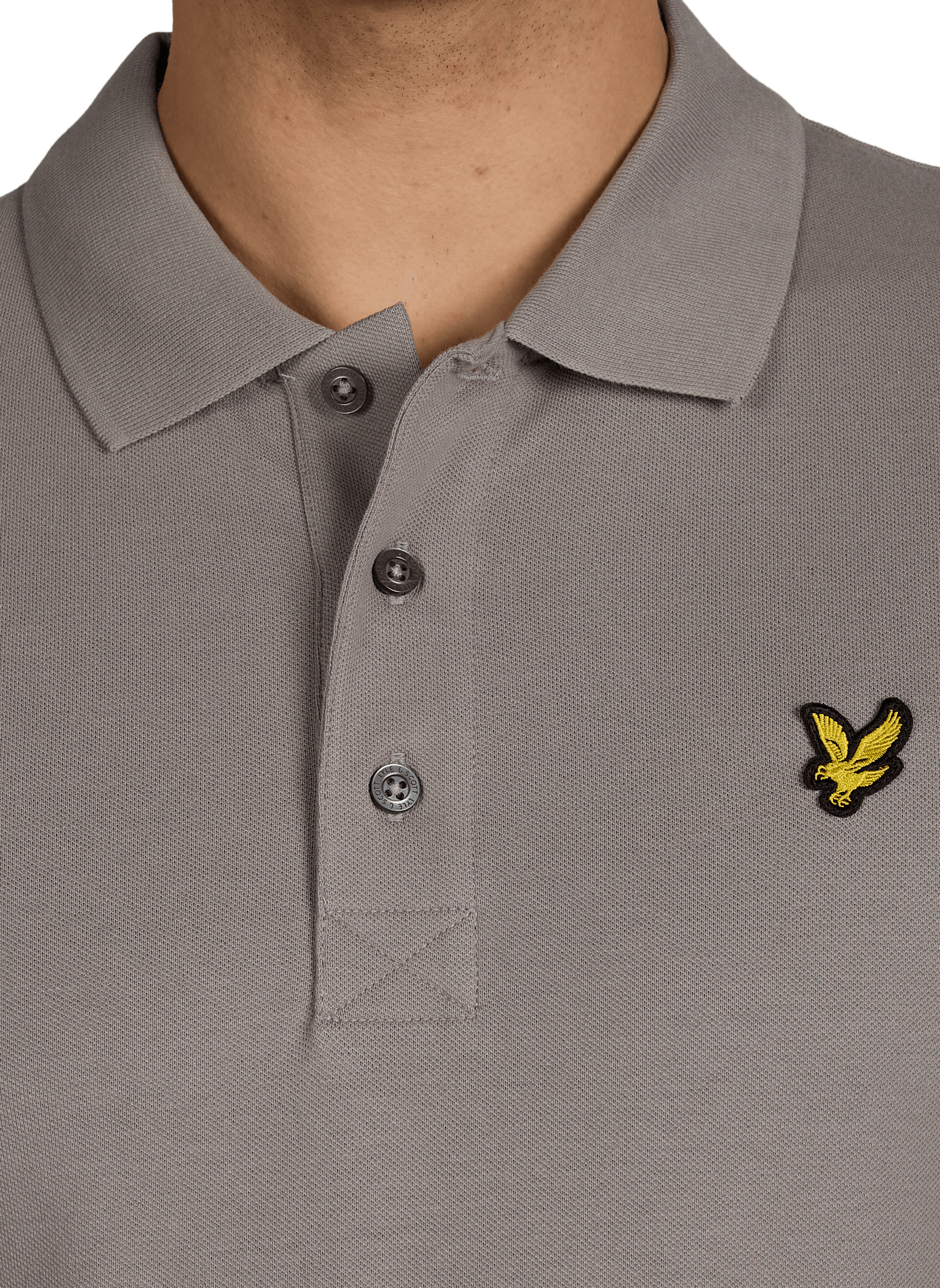 Polo à manches courtes en coton mélangé LYLE & SCOTT Gris