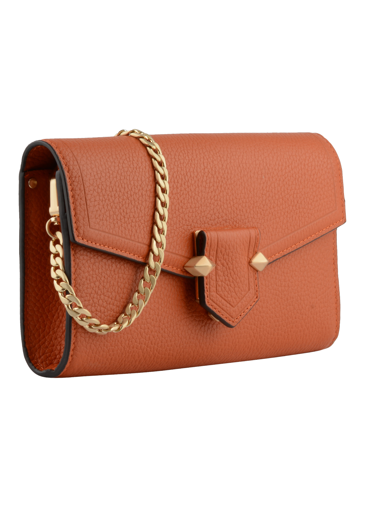Sèvres | pochette en cuir de vachette Orange