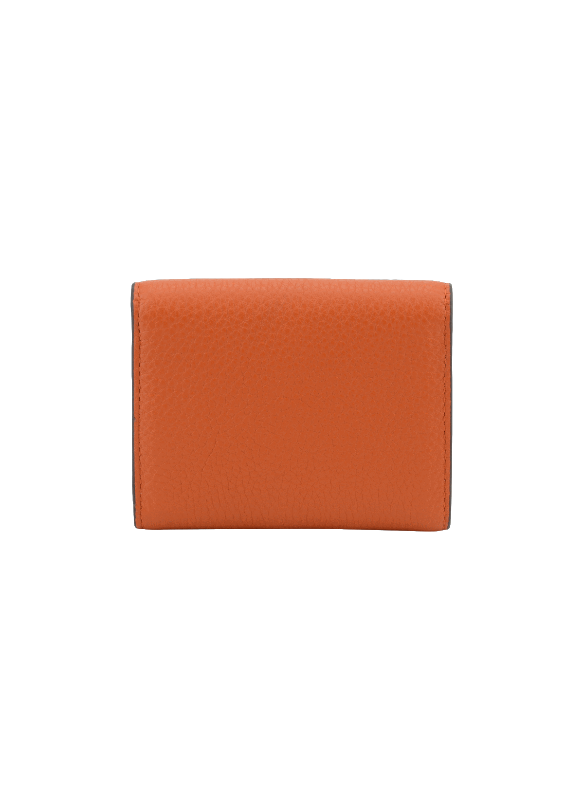Club | porte-monnaie mm en cuir de veau POURCHET Orange