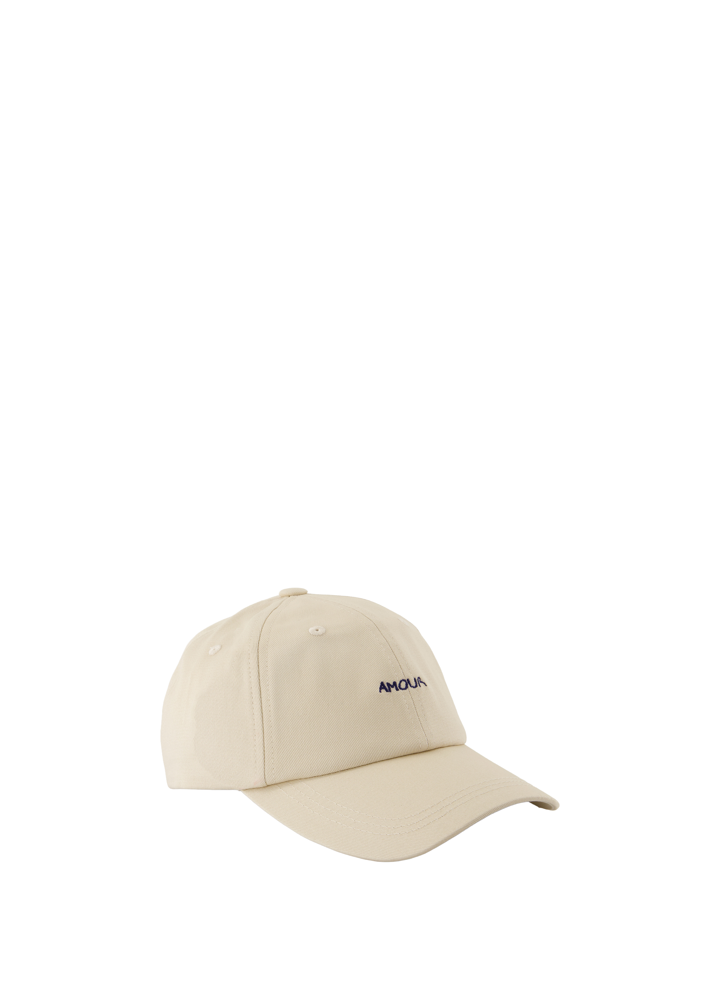 Embroidered Love Cotton Cap MAISON LABICHE Beige