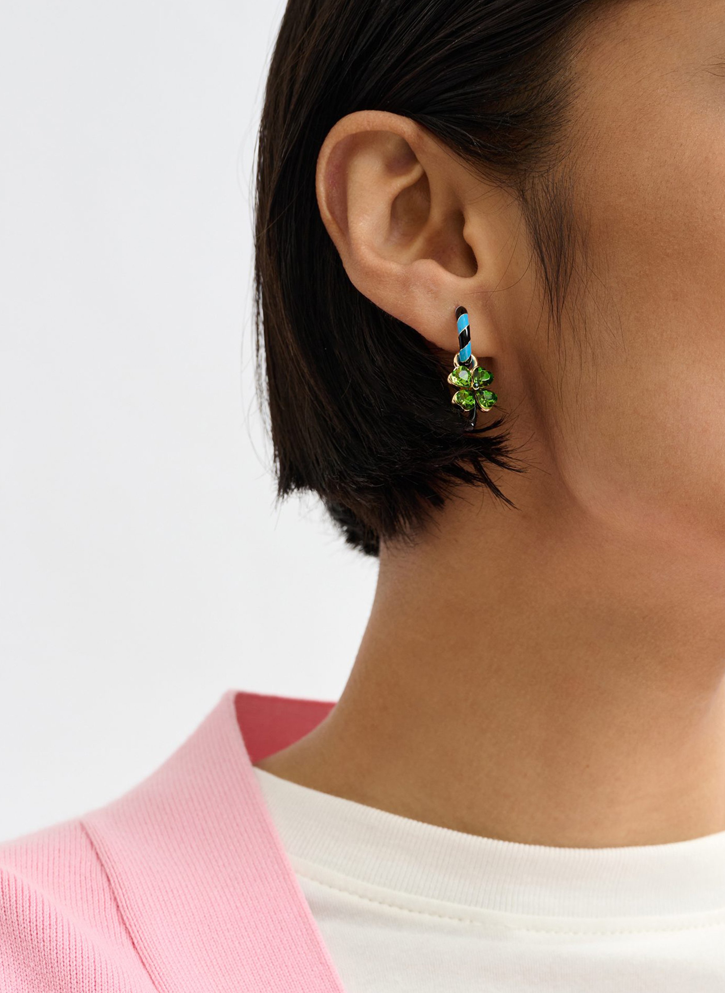 Boucles d'oreilles pendantes Jover ESSENTIEL ANTWERP Bleu