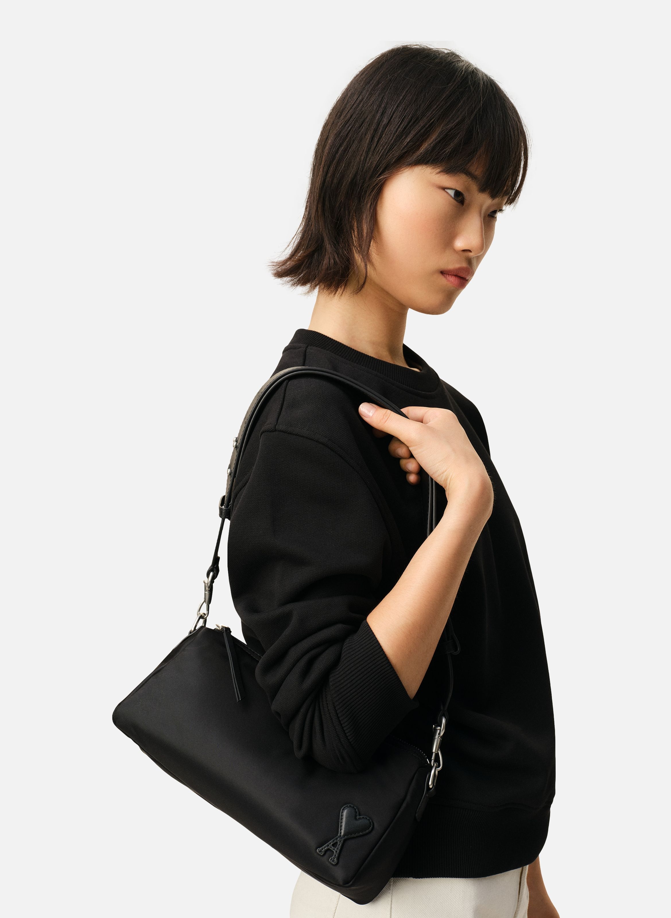 Sac Marcel En Nylon Ouatiné unisexe AMI PARIS Noir