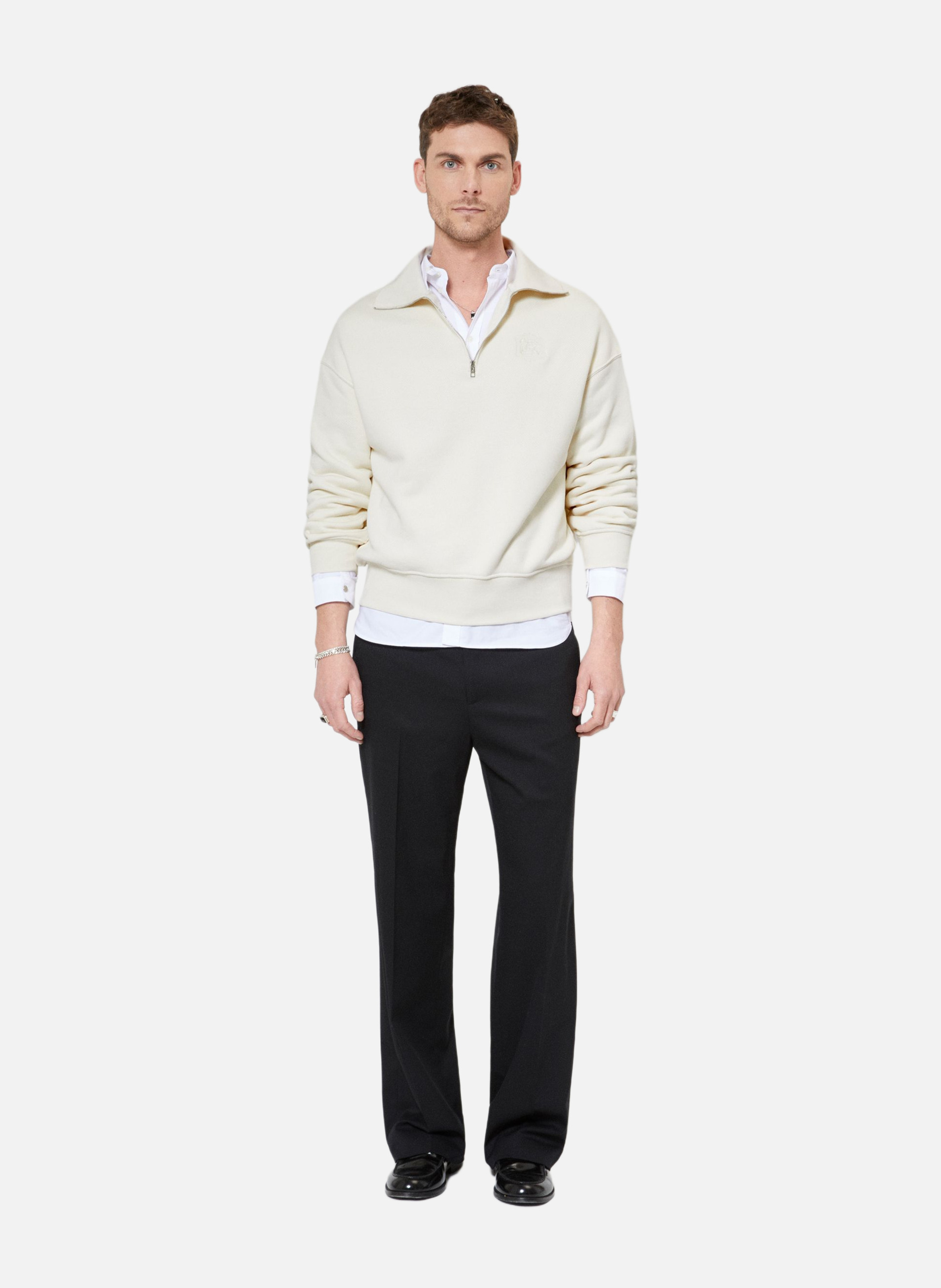 Sweatshirt col camionneur THE KOOPLES Beige