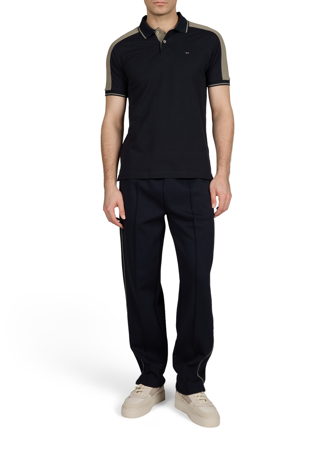 Short sleeve cotton polo shirt EDEN PARK Beige