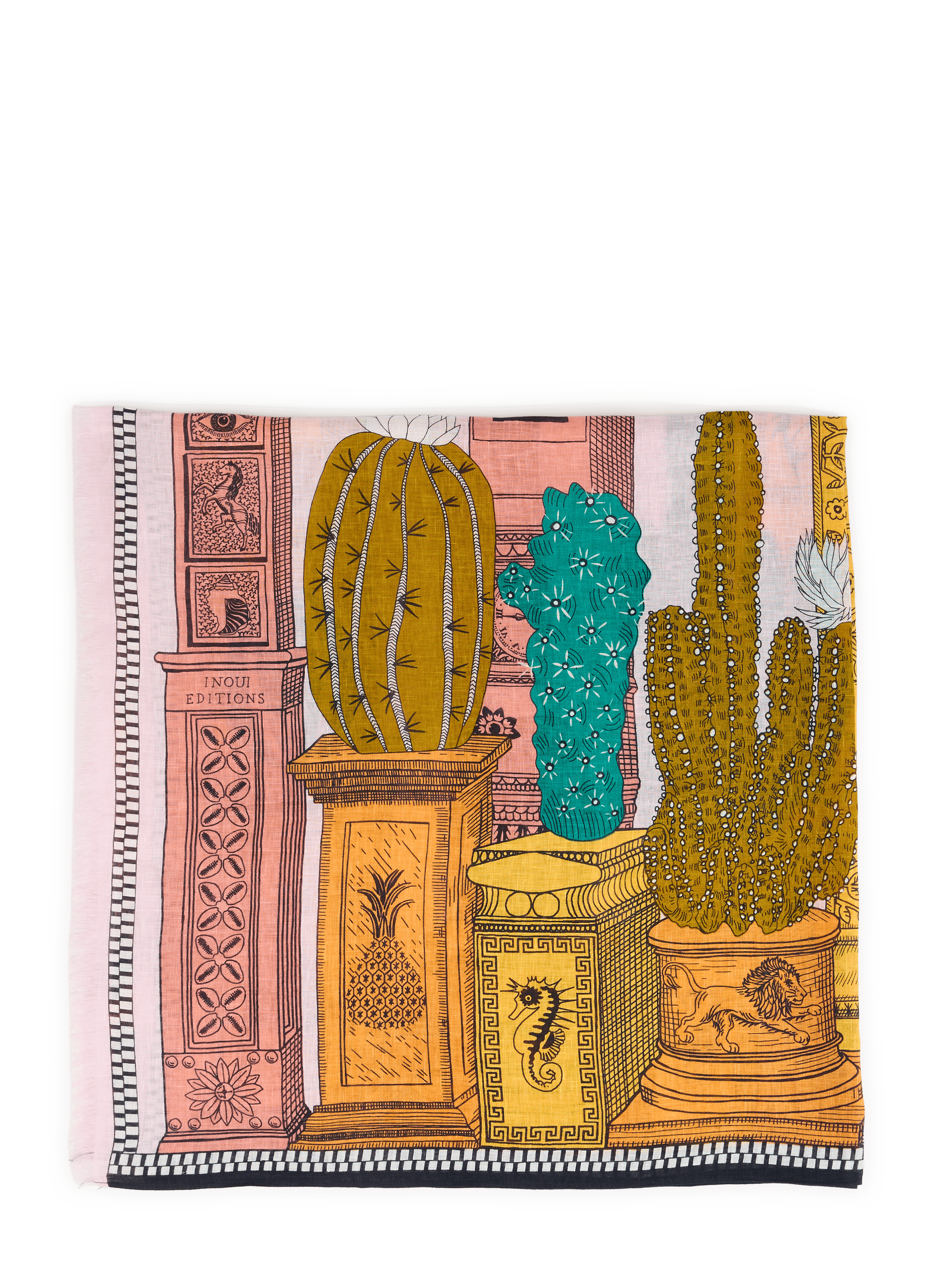 Tequila Linen Scarf INOUITOOSH Purple