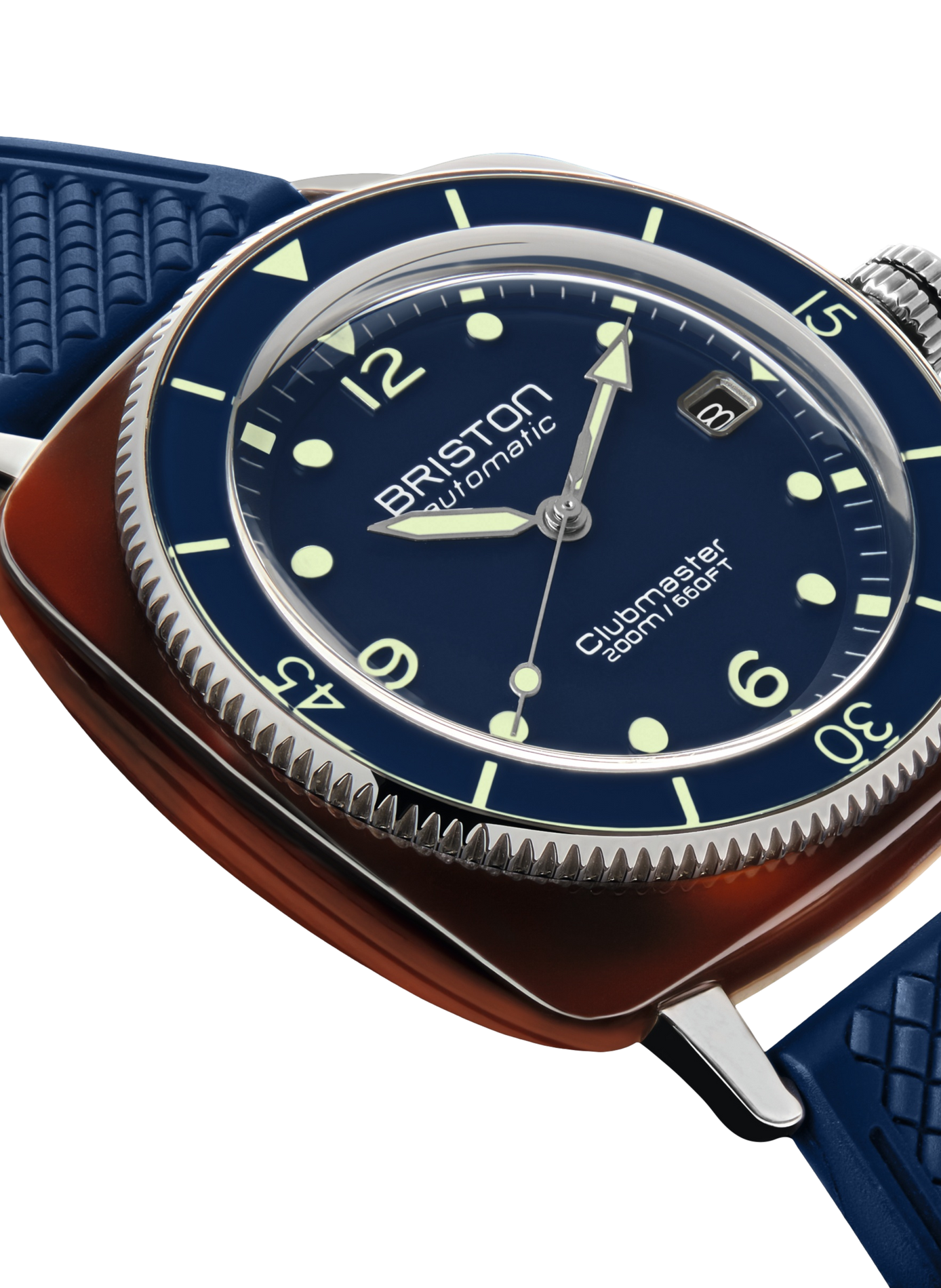 Montre Clubmaster Legend en caoutchouc BRISTON Bleu