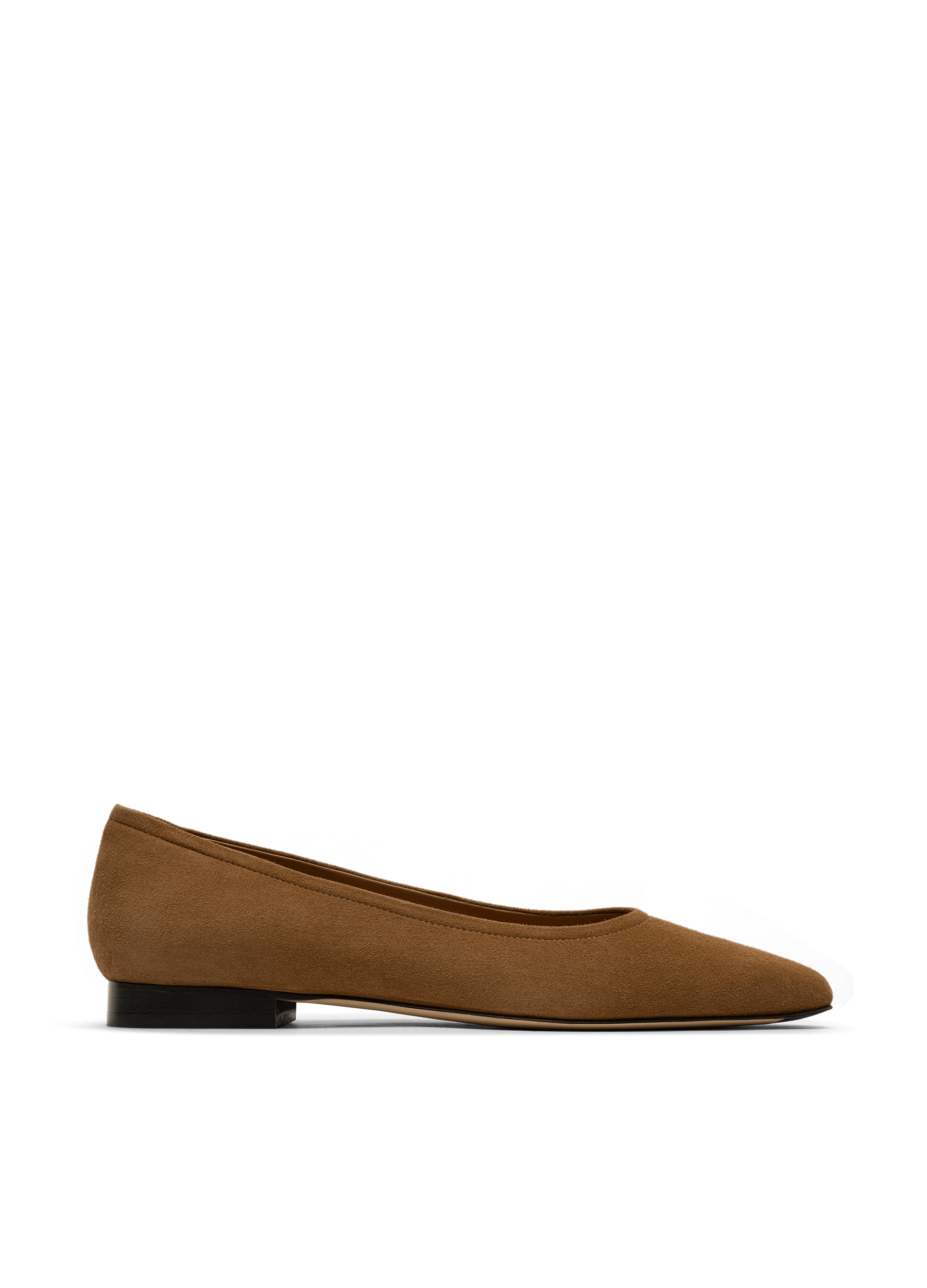 Ballerines alfida en chevre velours PARALLELE Marron