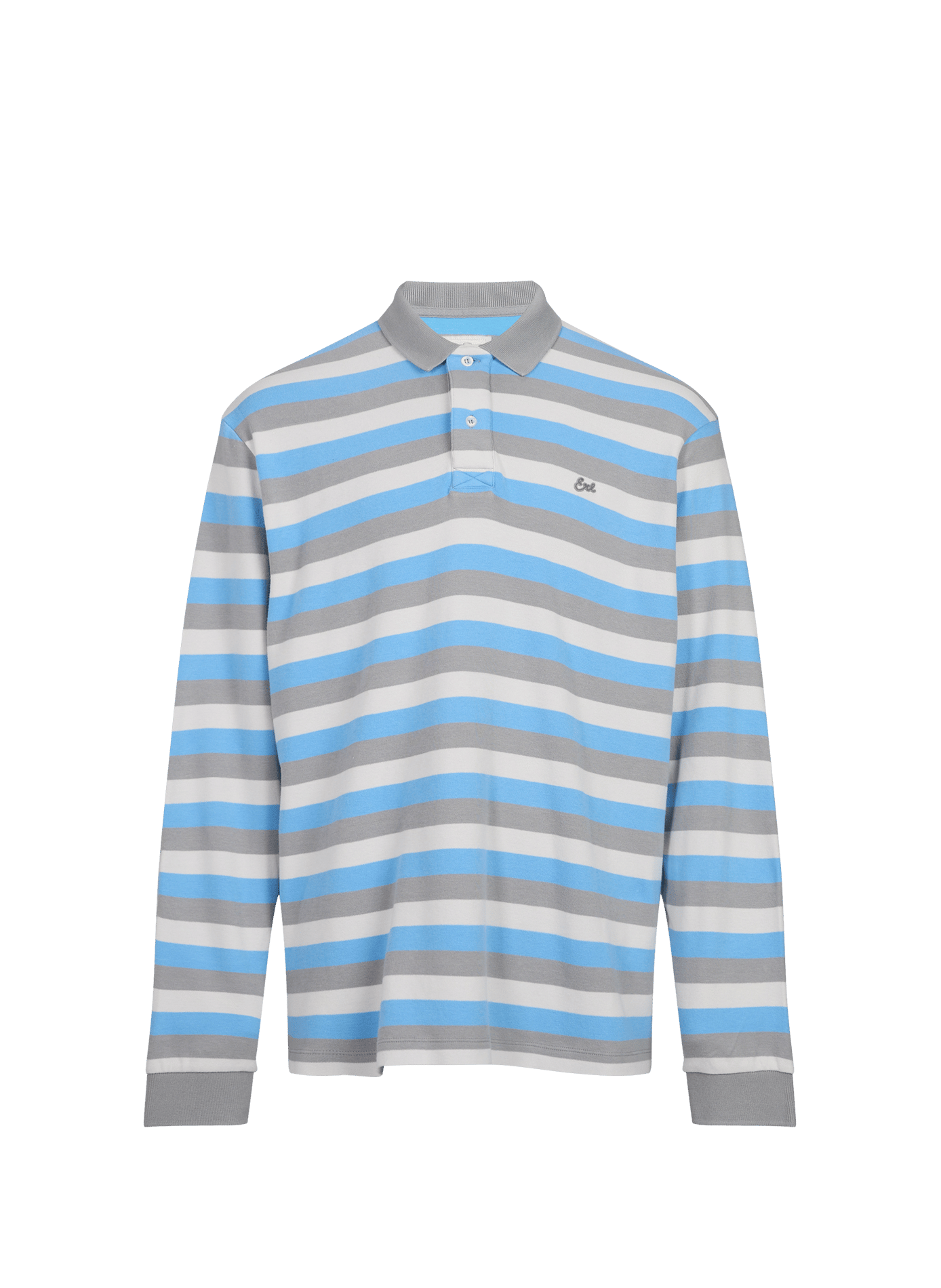 Polo manches longues à rayures en coton ERL Multicolore