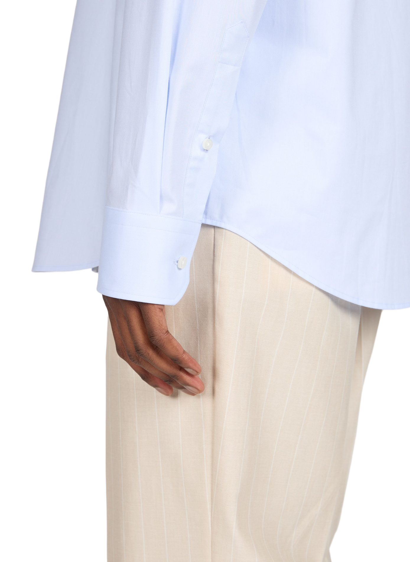 Chemise Joe unie en coton mélangé BOSS Bleu