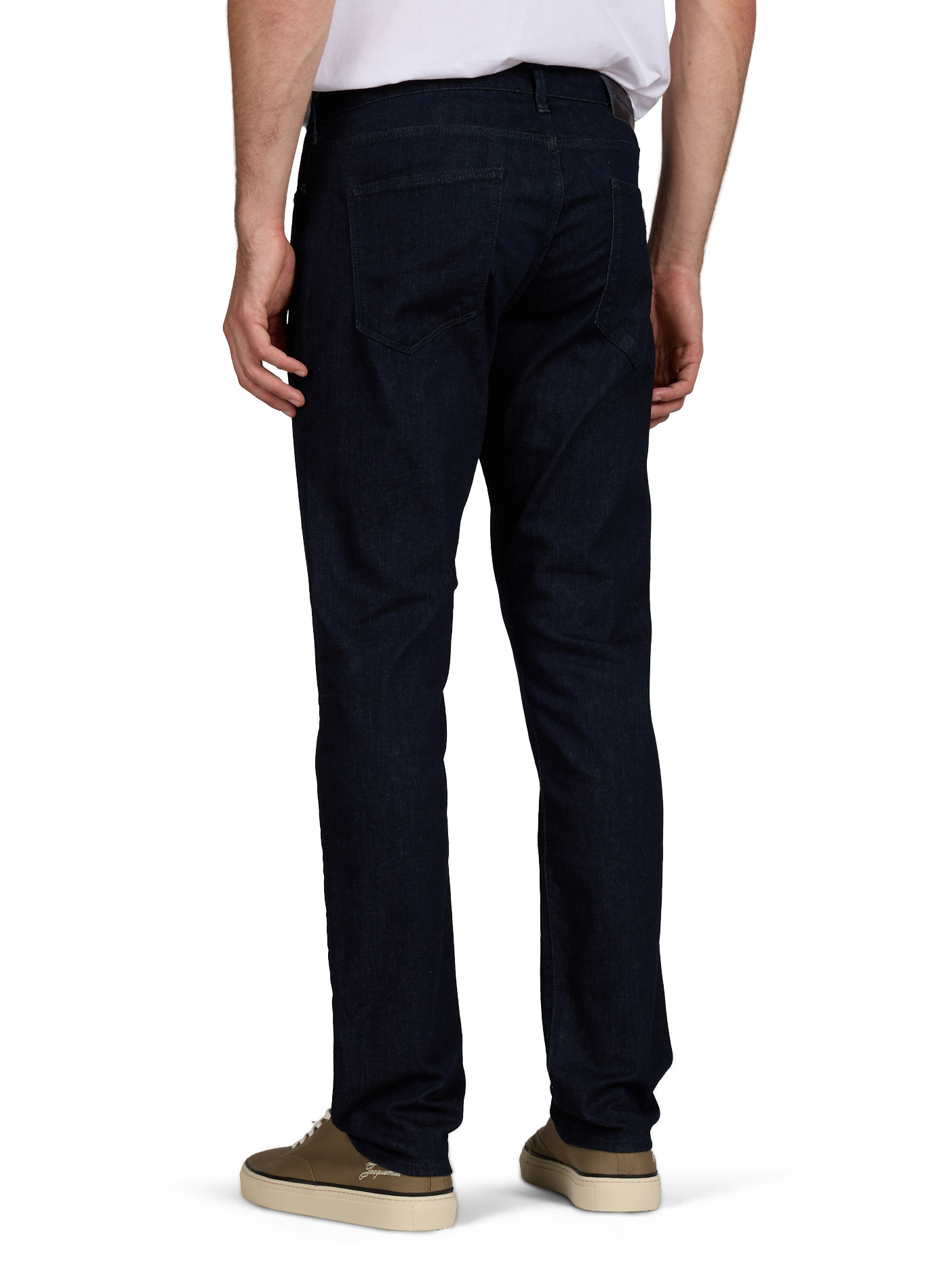 Jean slim en coton mélangé EMPORIO ARMANI Bleu
