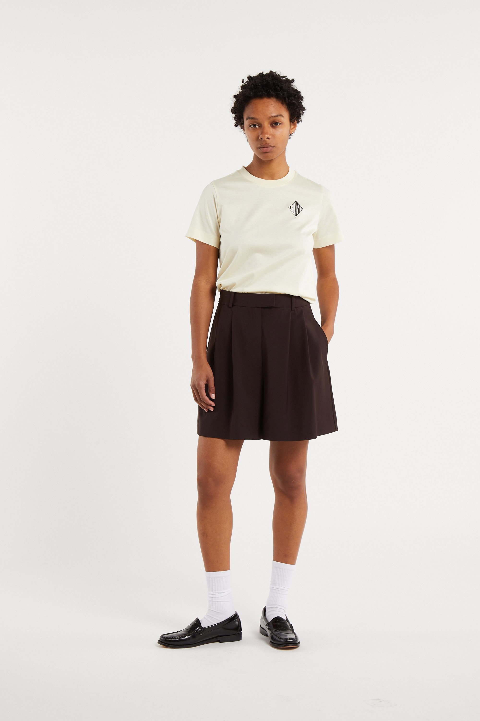 T-shirt tee-shirt LACOSTE Jaune