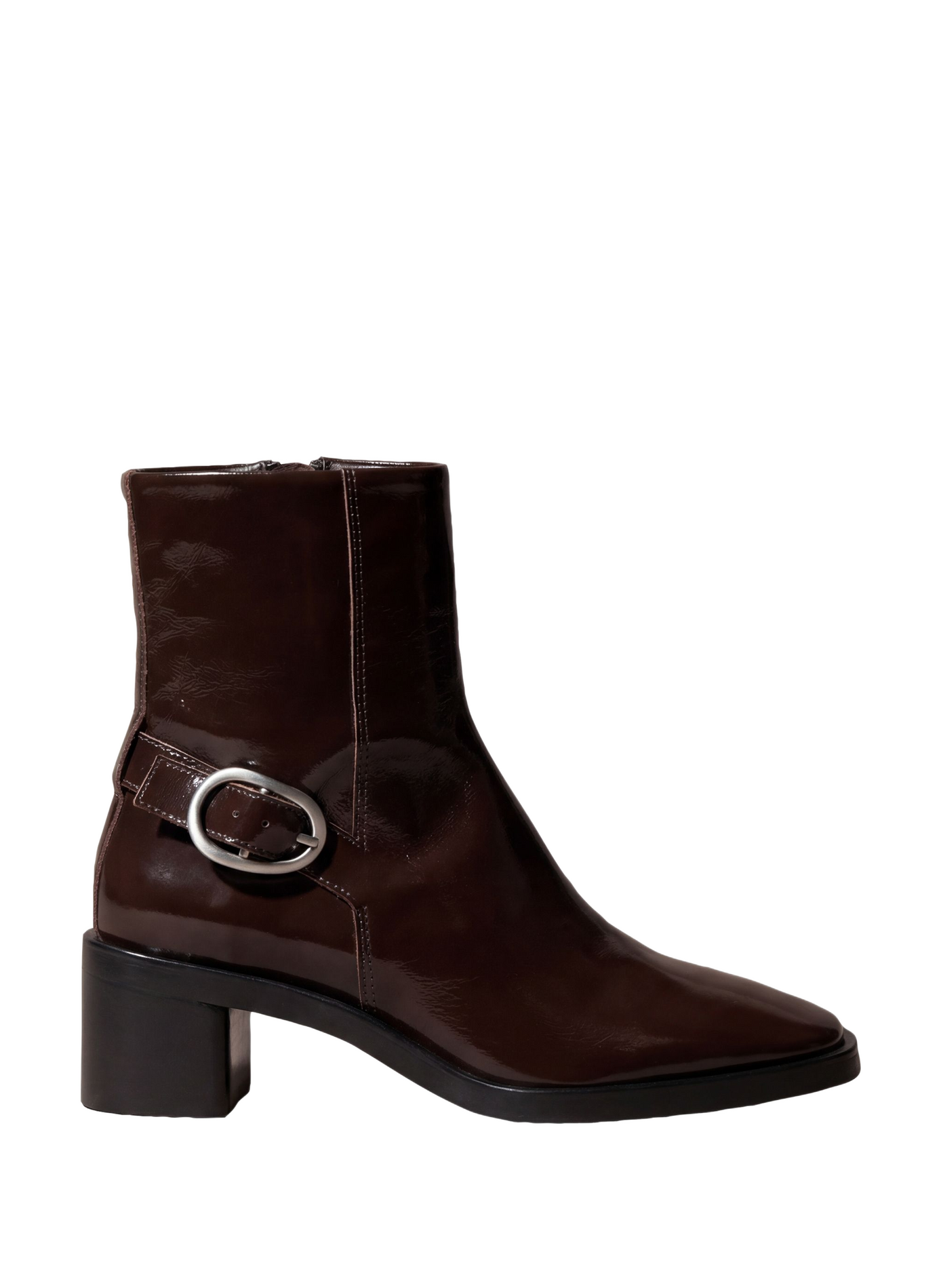 Stivaletti lucidi con dettaglio fibbia CALVIN KLEIN Rosso