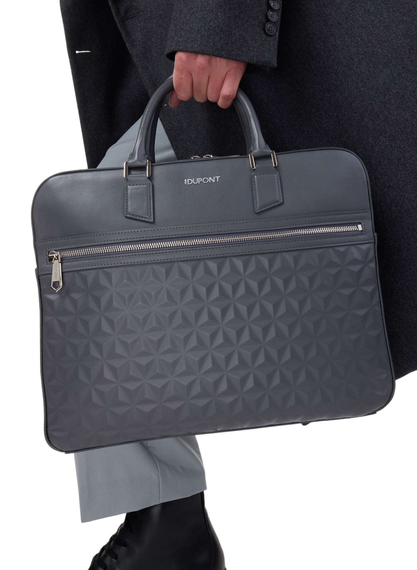 Apex Leder Dokumententasche S.T. DUPONT Grau