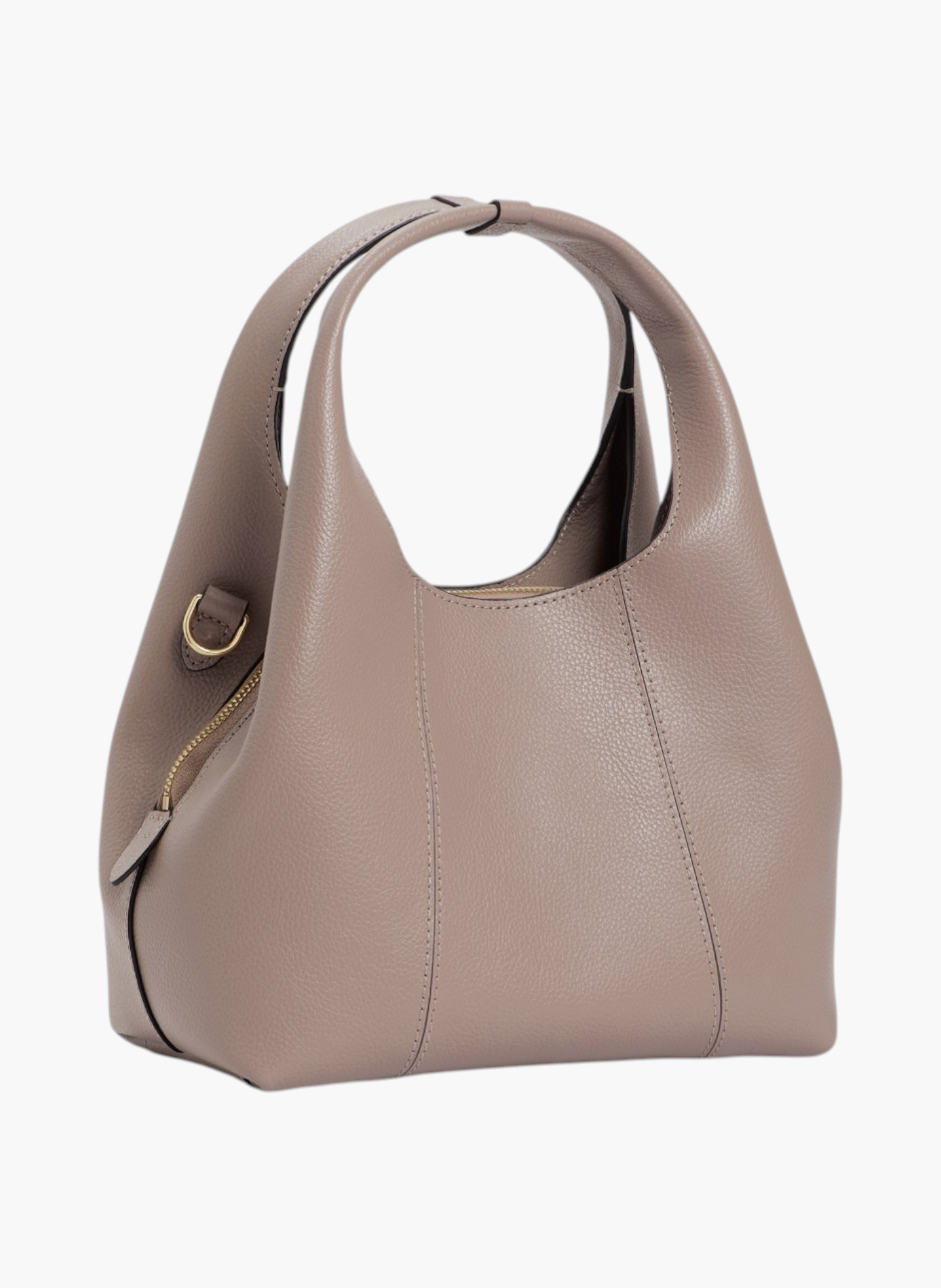 Petit sac à main juliette en cuir grainé LE TANNEUR Gris