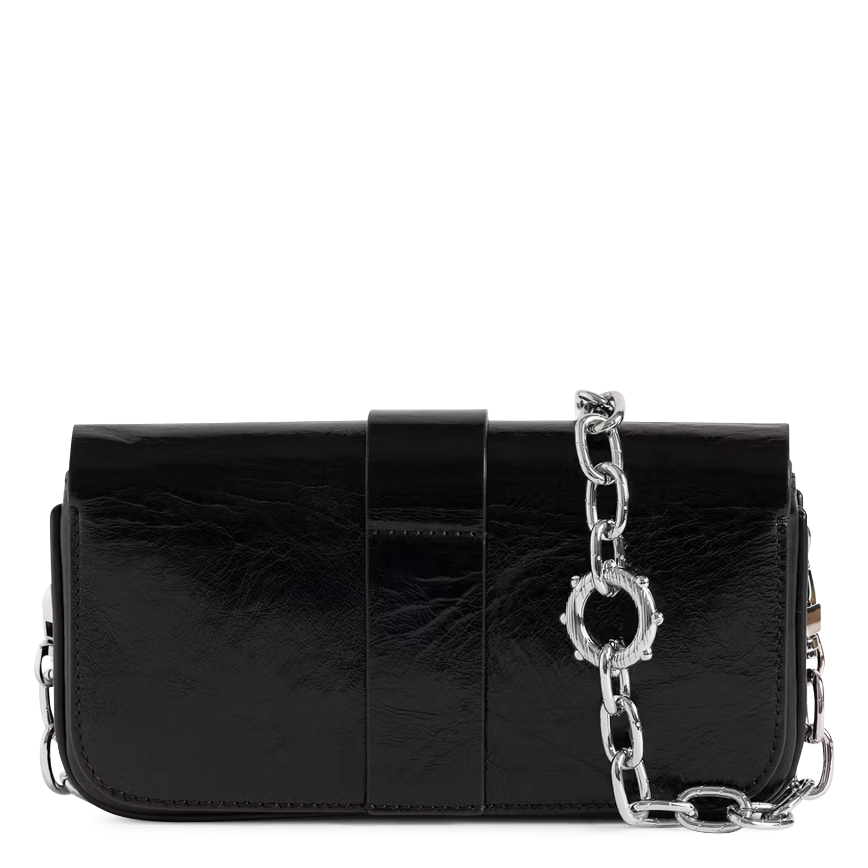 Schoudertas met bedrukt leer Kate wallet ZADIG&VOLTAIRE Zwart