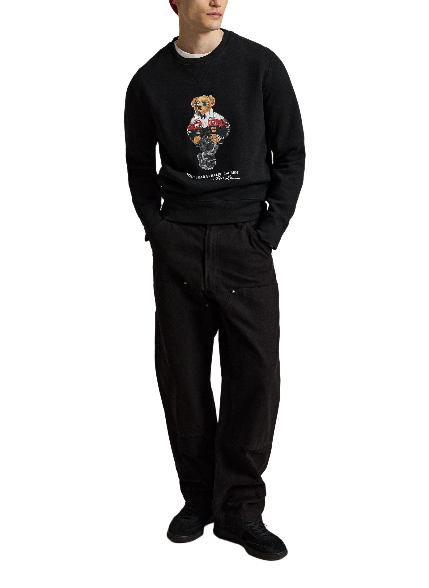 Ronde hals sweater van gemengd katoen POLO RALPH LAUREN Zwart
