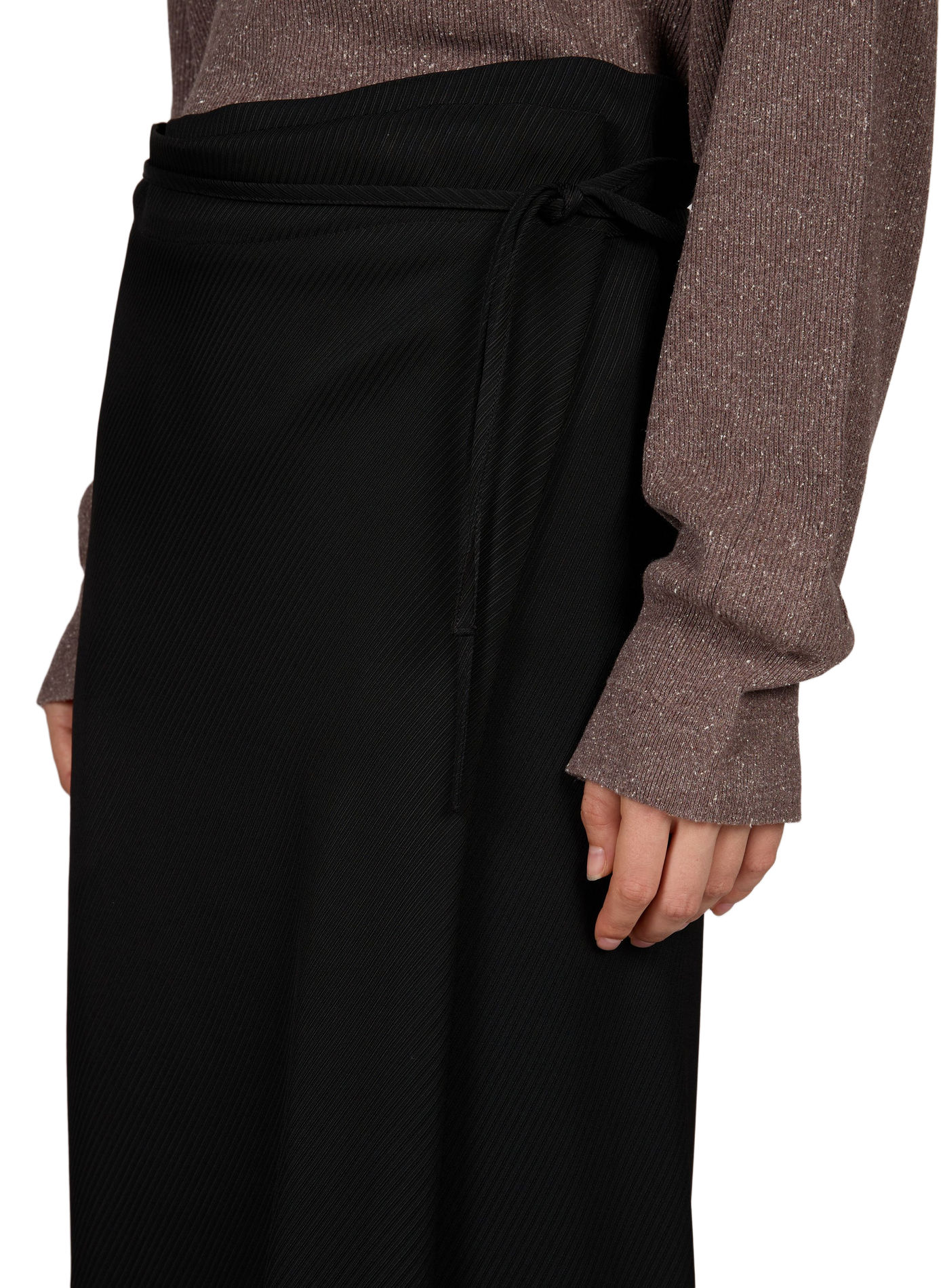 Jupe midi droite CALVIN KLEIN COLLECTION Noir