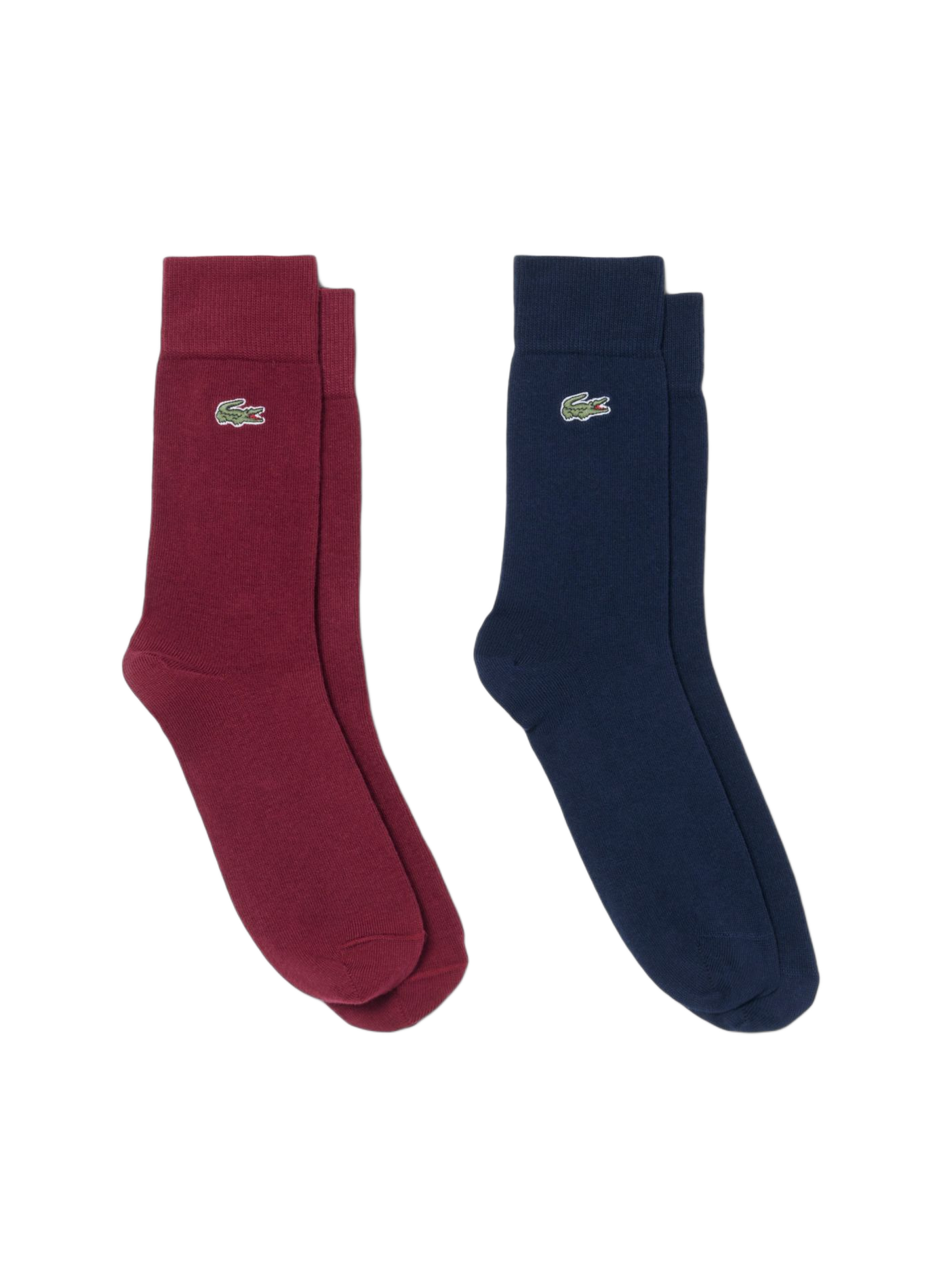 Lot de deux paires de chaussettes en coton mélangé LACOSTE Multicolore