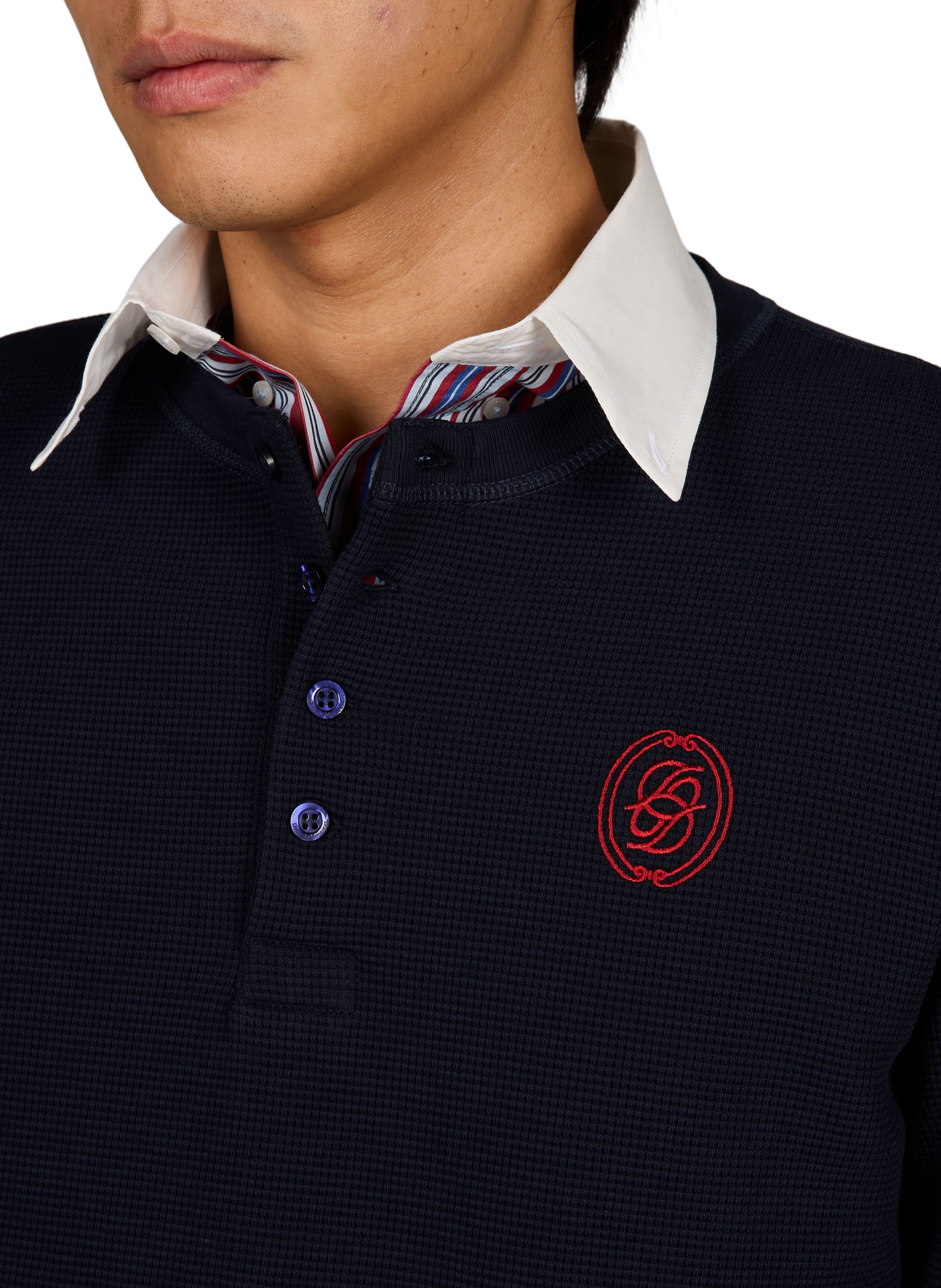 Straight t-shirt in blended cotton DROLE DE MONSIEUR Blue