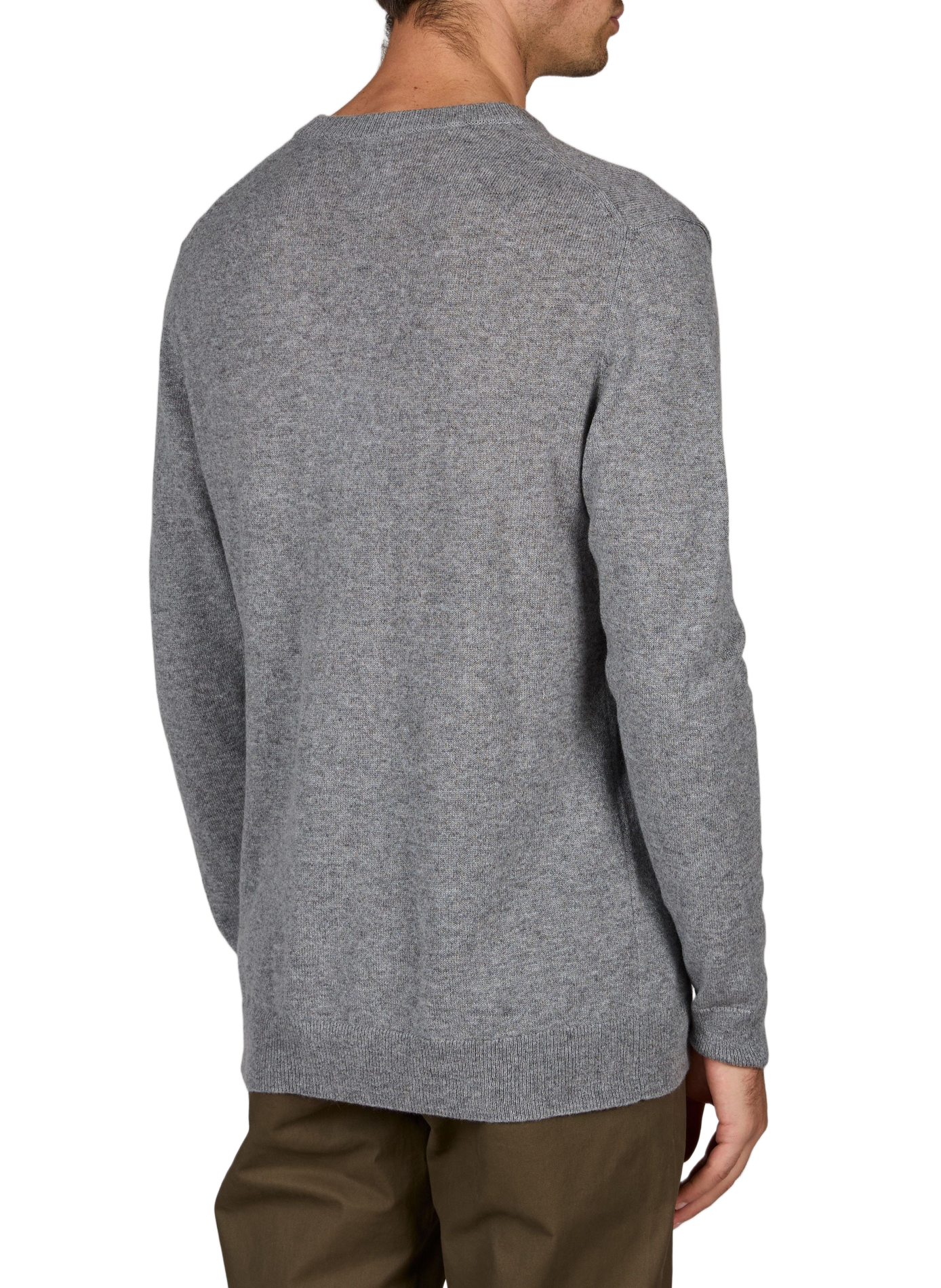 Cashmere round-neck jumper AU PRINTEMPS PARIS Grey