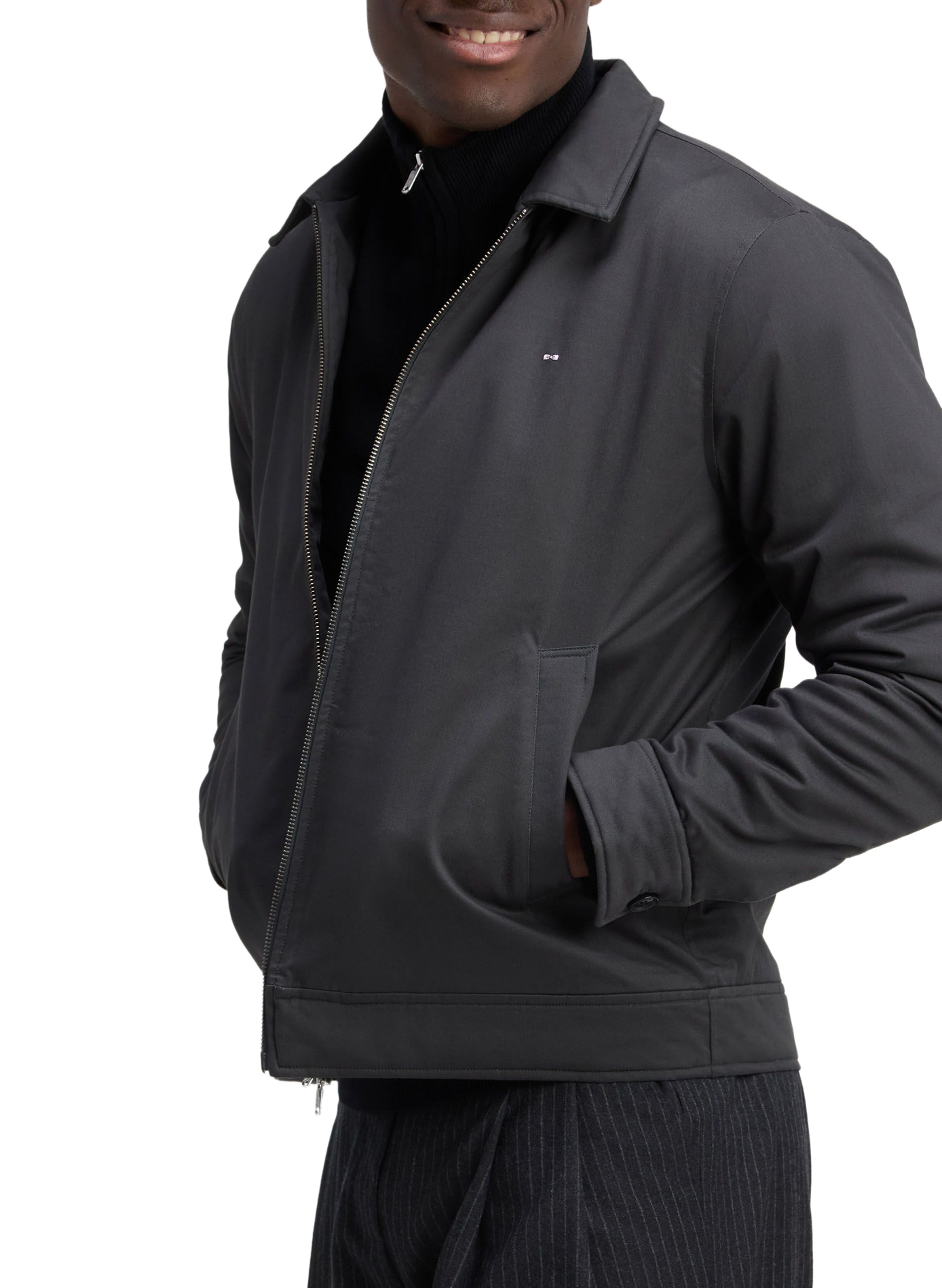 Gerade geschnittene Jacke aus Baumwollmischung EDEN PARK Khaki
