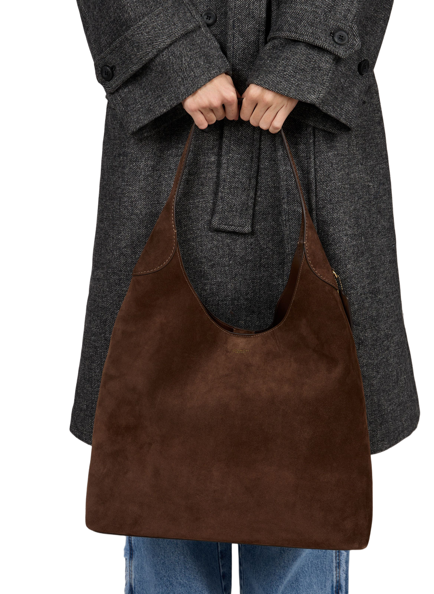 Shopper tas Brooklyn 39 in leer COACH Bruin